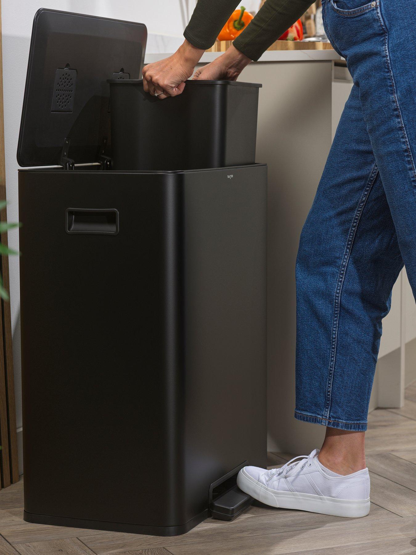 salter-ss-dual-recycle-pedal-bin-blackdetail