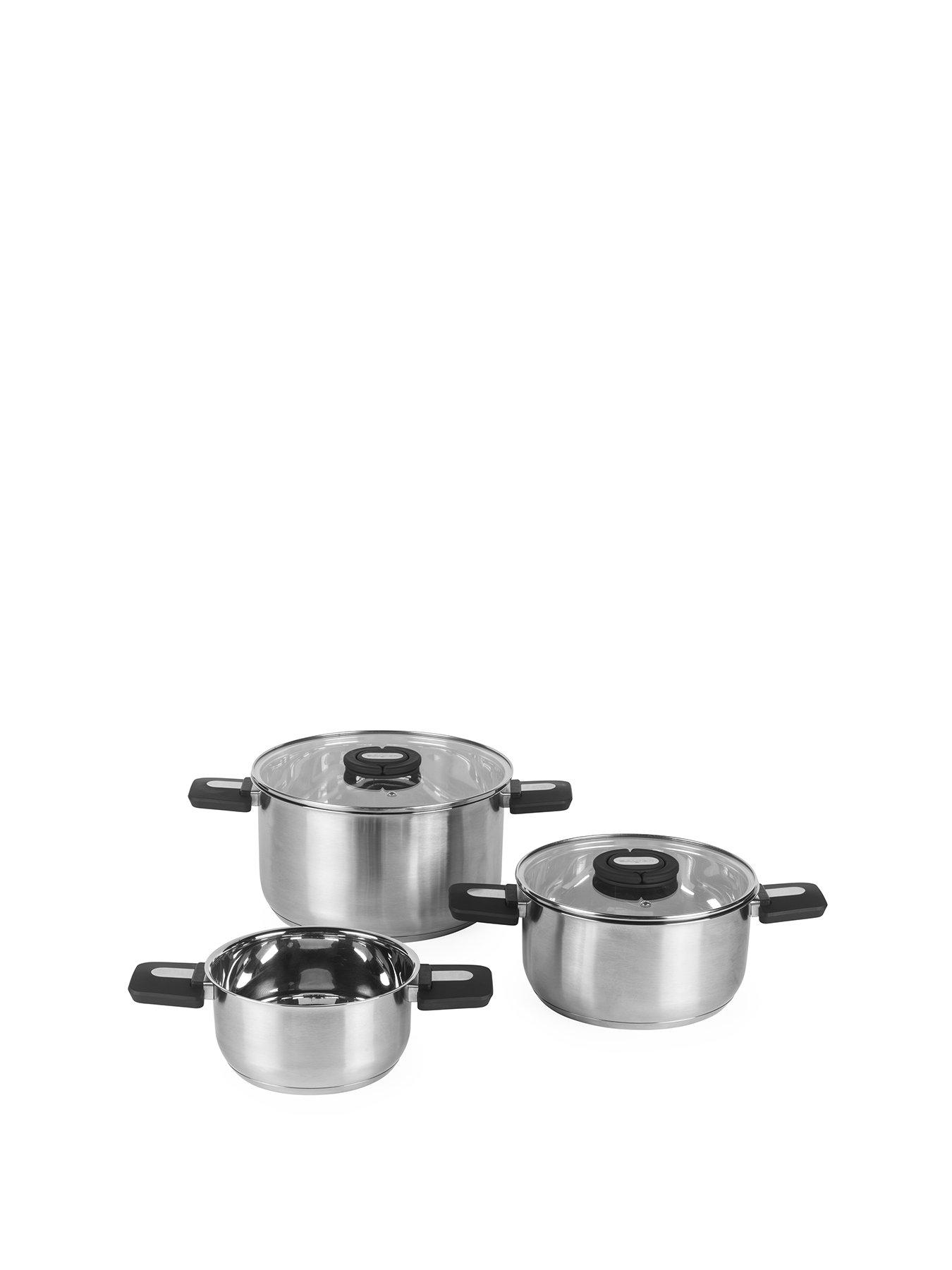 Image 2 of 6 of Salter Salter 3pc Stack-in Pot Set