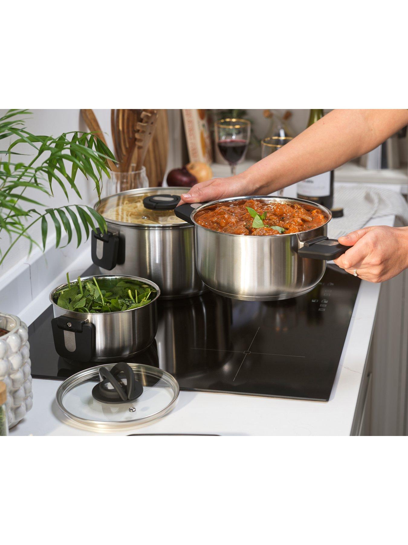 Image 3 of 6 of Salter Salter 3pc Stack-in Pot Set