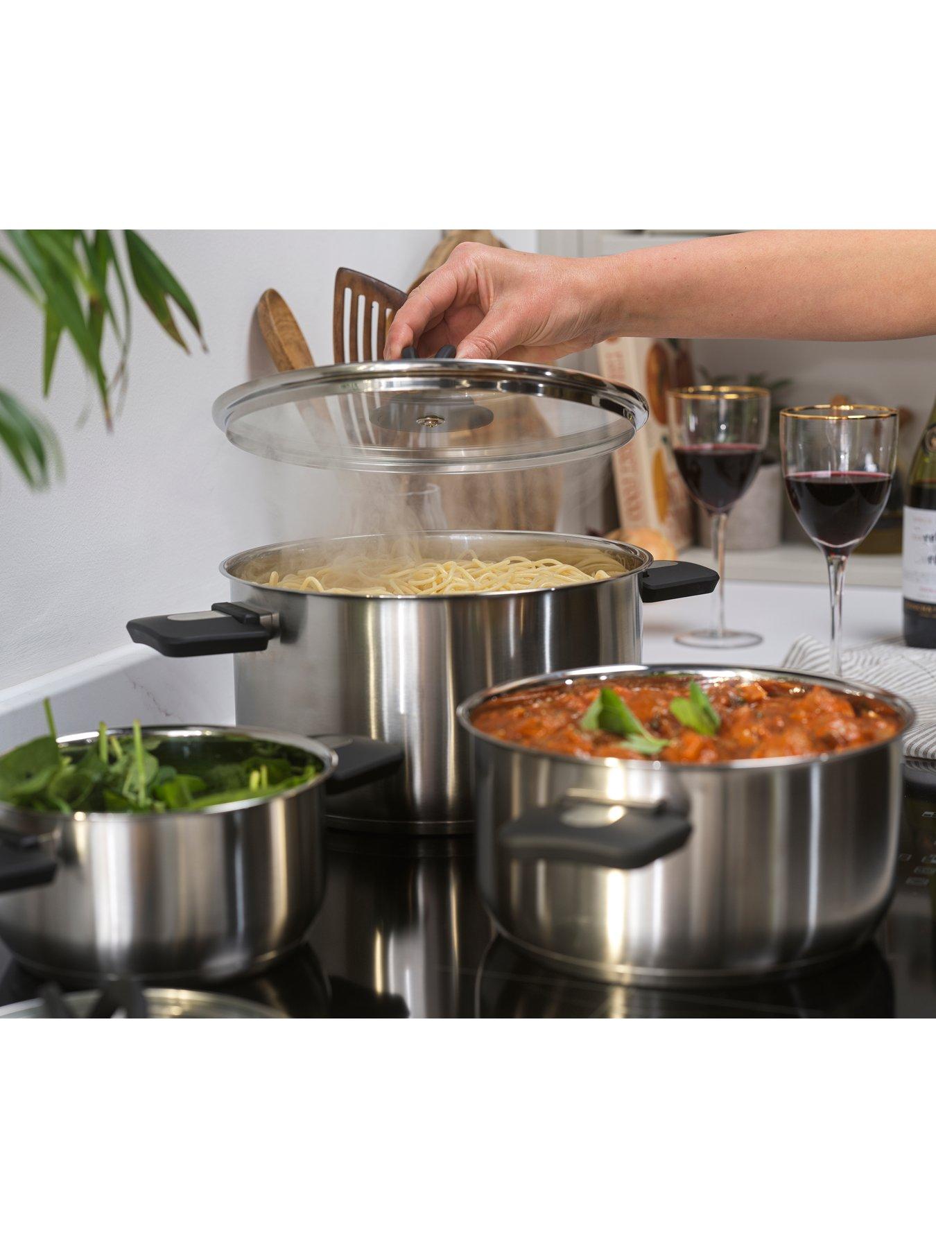 Image 5 of 6 of Salter Salter 3pc Stack-in Pot Set