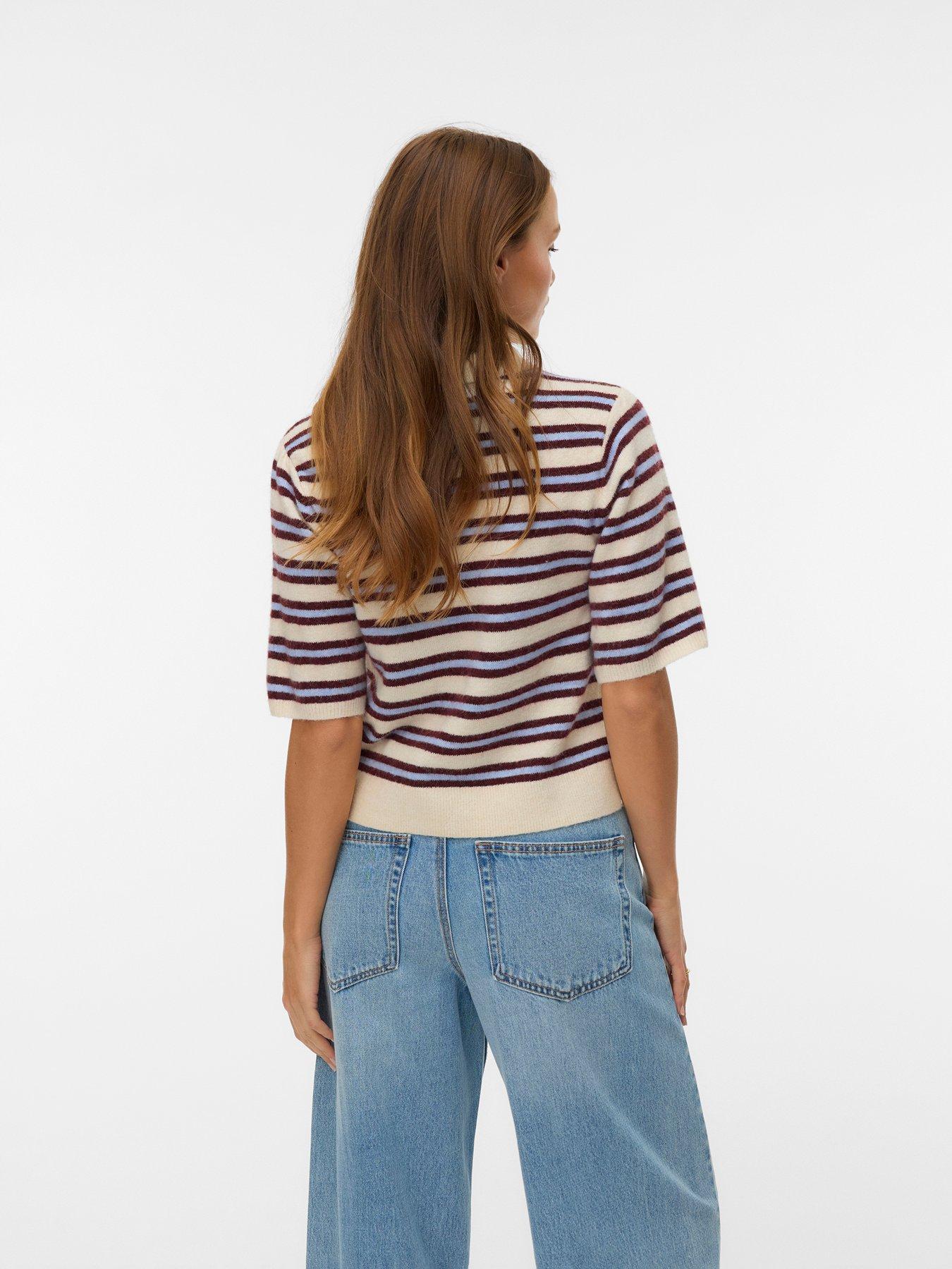 Image 2 of 4 of Vero Moda Vmocanna 2/4 Poloneck Pullover - Grey