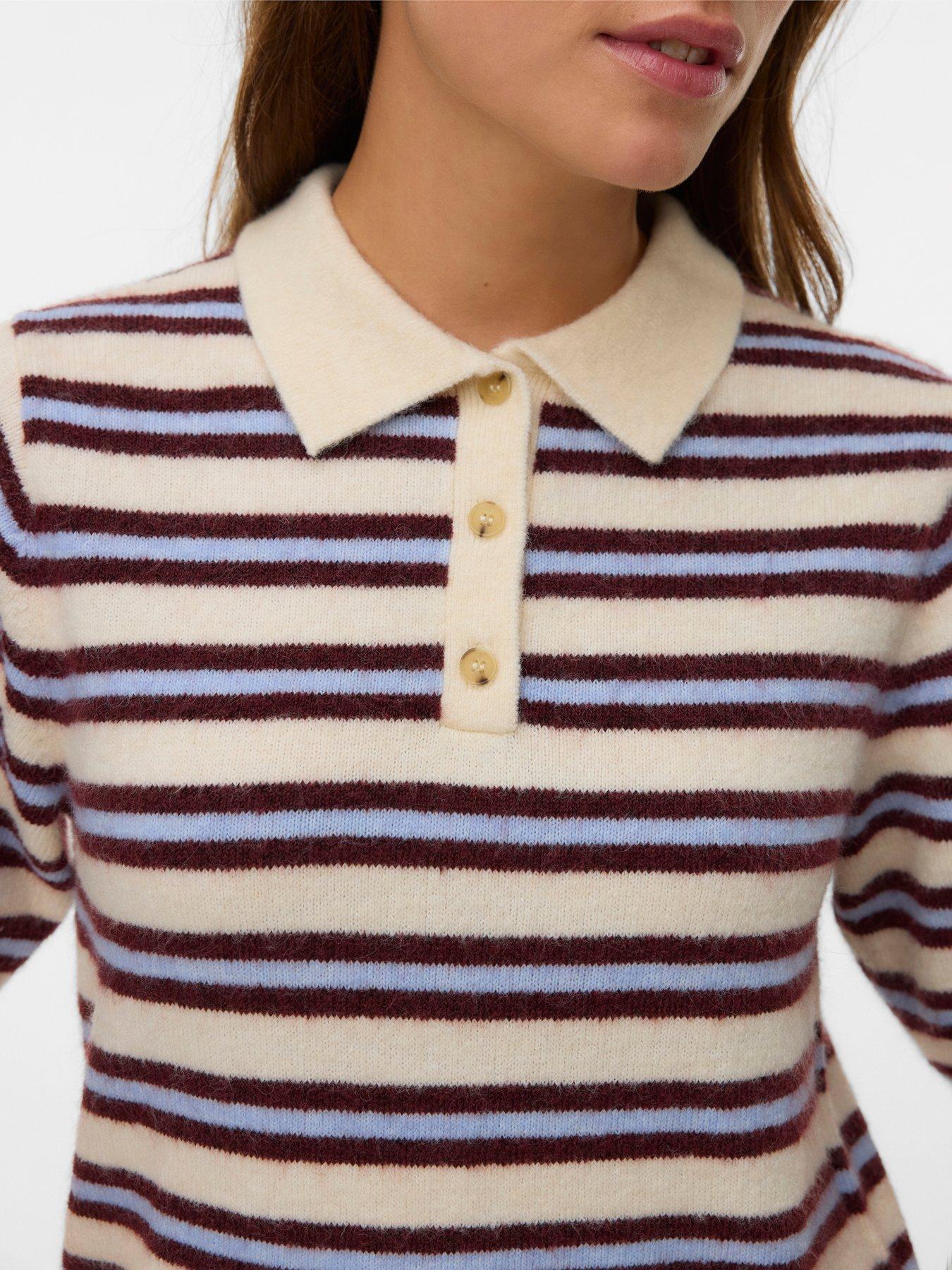 Image 4 of 4 of Vero Moda Vmocanna 2/4 Poloneck Pullover - Grey