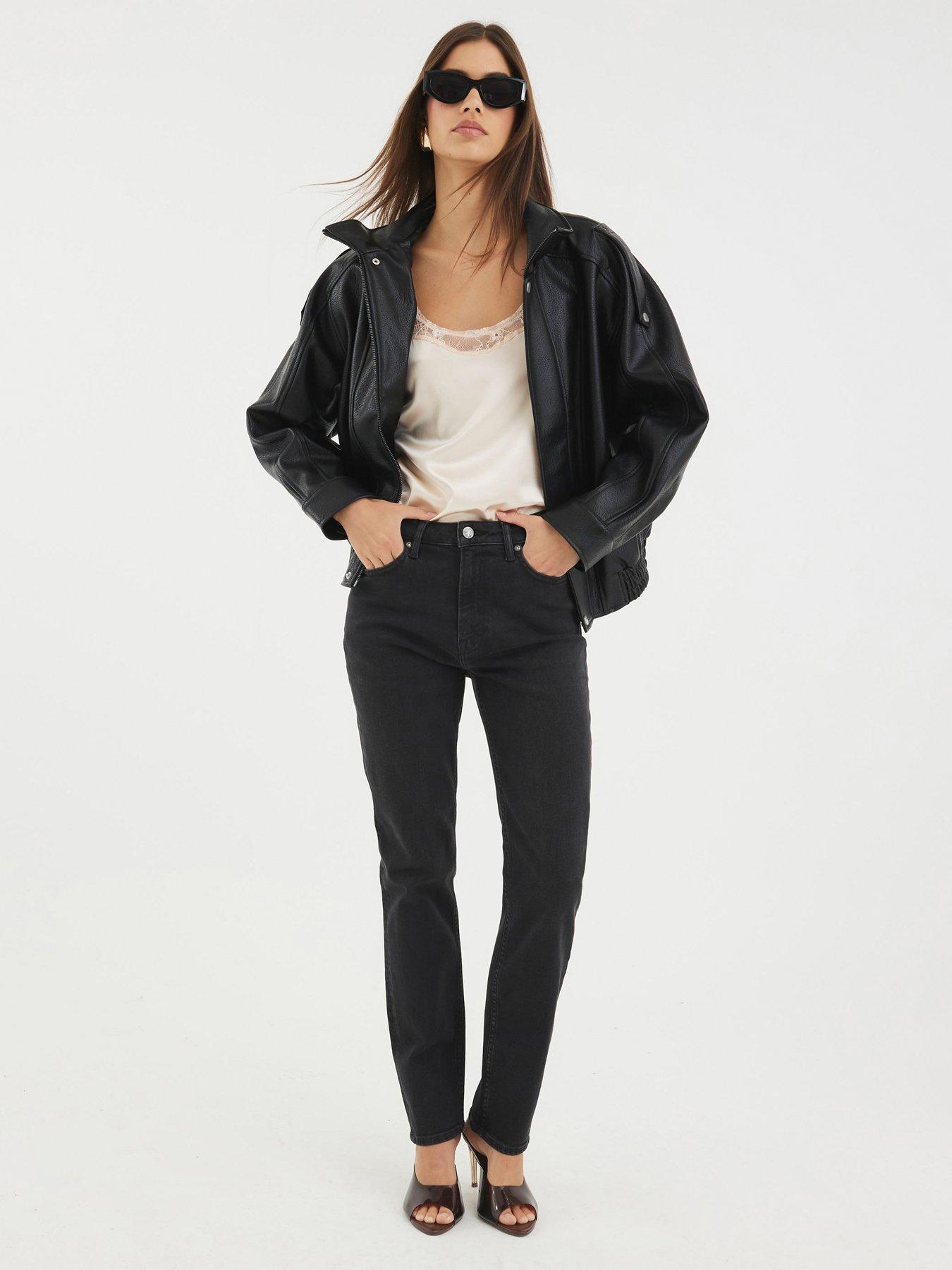 River Island High Rise Ankle Slim Taurus - Black