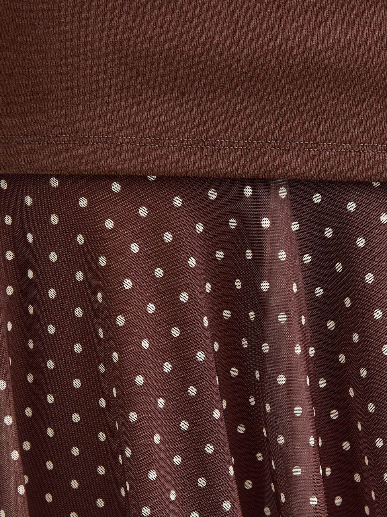 new-look-brown-2-in-1-polka-dot-midi-dressdetail