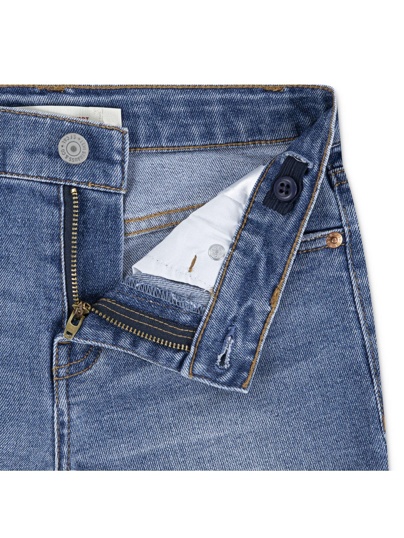 Image 3 of 4 of Levi's Girls Girlfriend Shorts - Blue