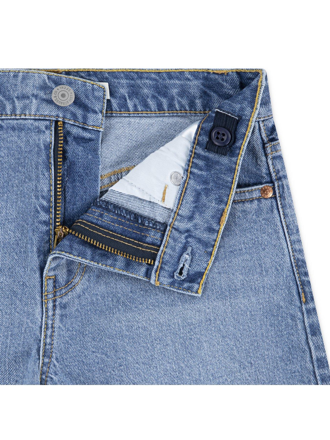 Image 3 of 4 of Levi's Girls A Line Shorts - Blue