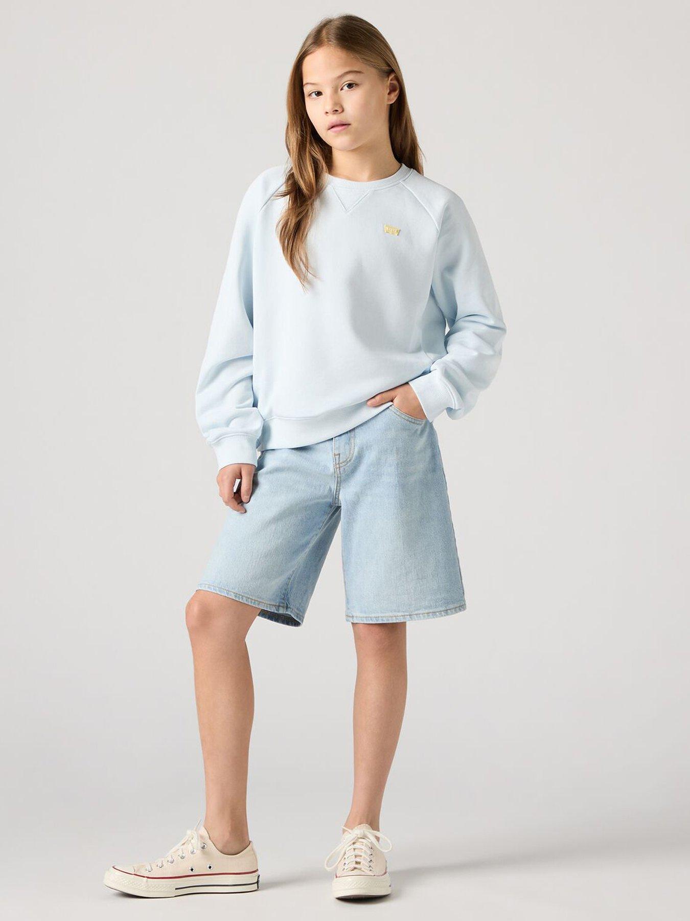Levi's Girls 94 Baggy Shorts - Blue