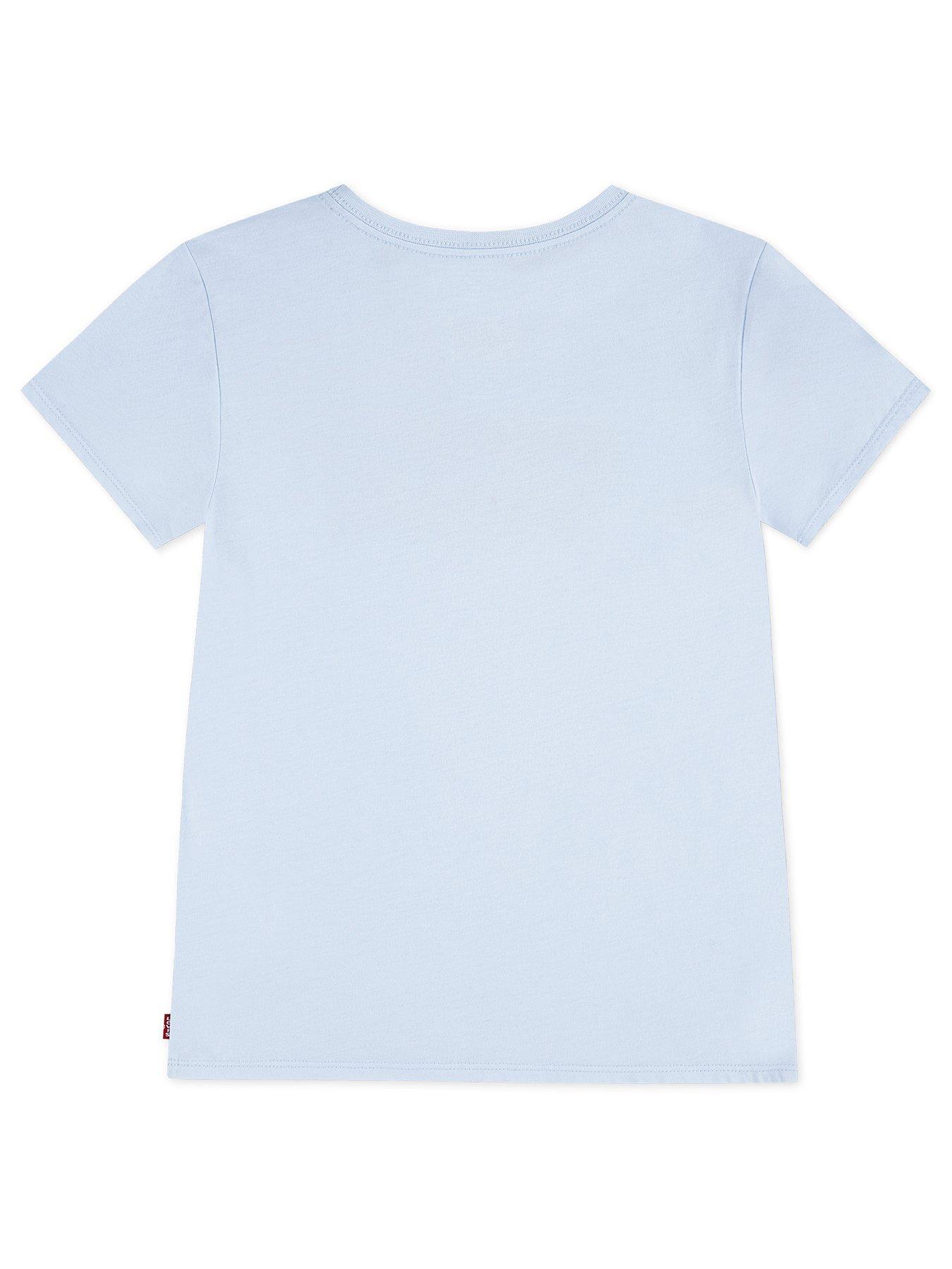 Image 2 of 3 of Levi's Girls Short Sleeve Batwing T-Shirt - Blue