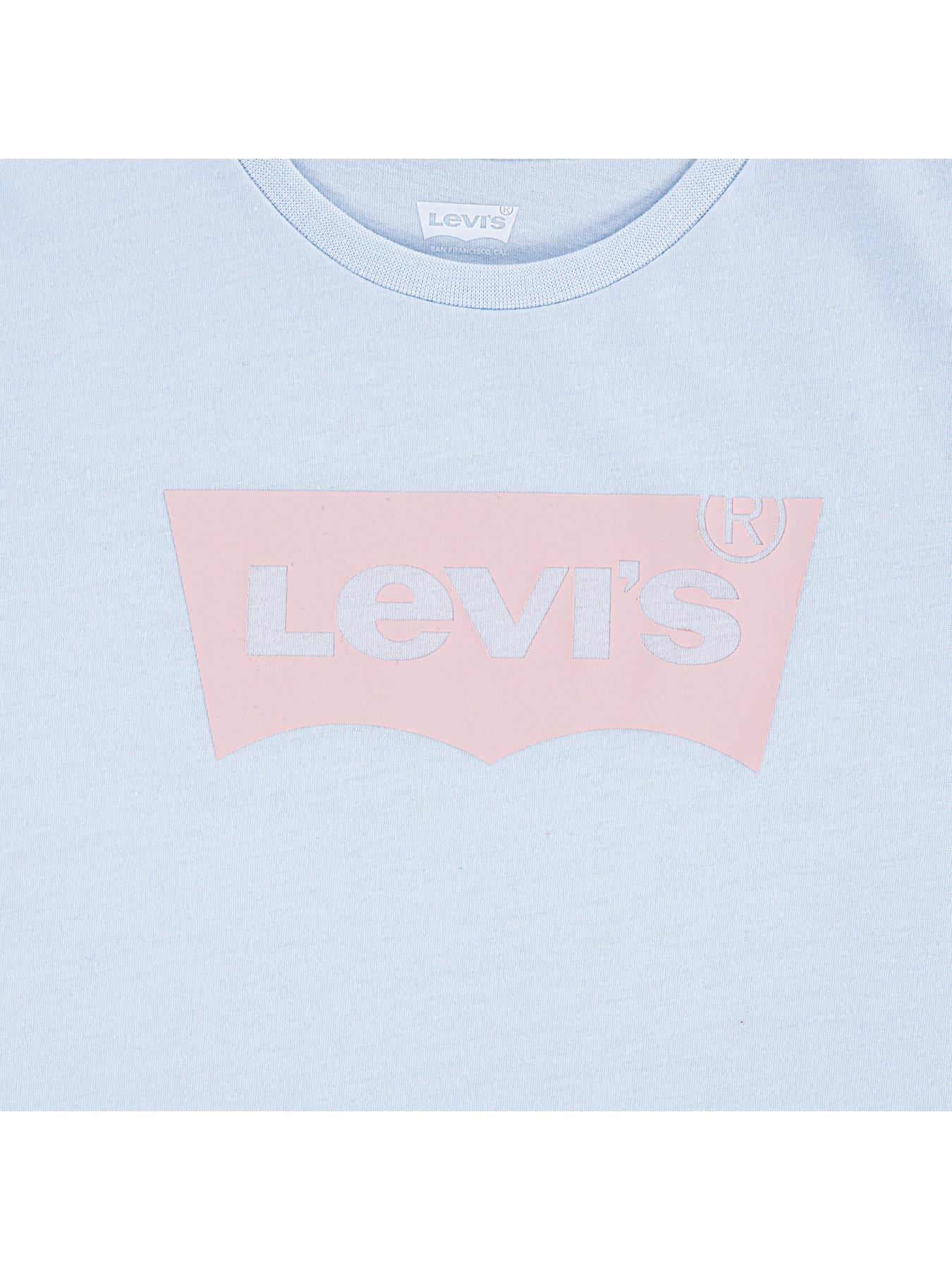 Image 3 of 3 of Levi's Girls Short Sleeve Batwing T-Shirt - Blue