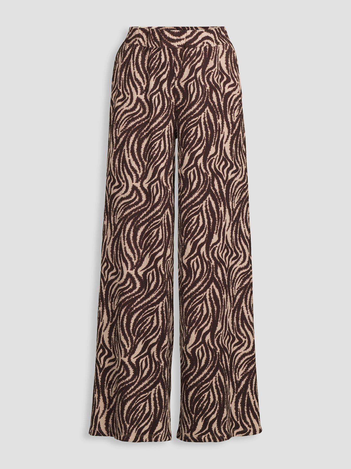Image 7 of 7 of The Very Collection Printed Stretch Wide Leg Trouser