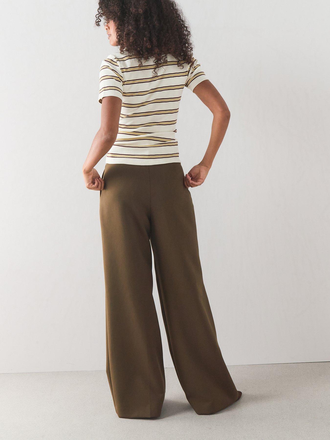 Image 6 of 7 of The Very Collection Stripe Ribbed Polo Top - Multi
