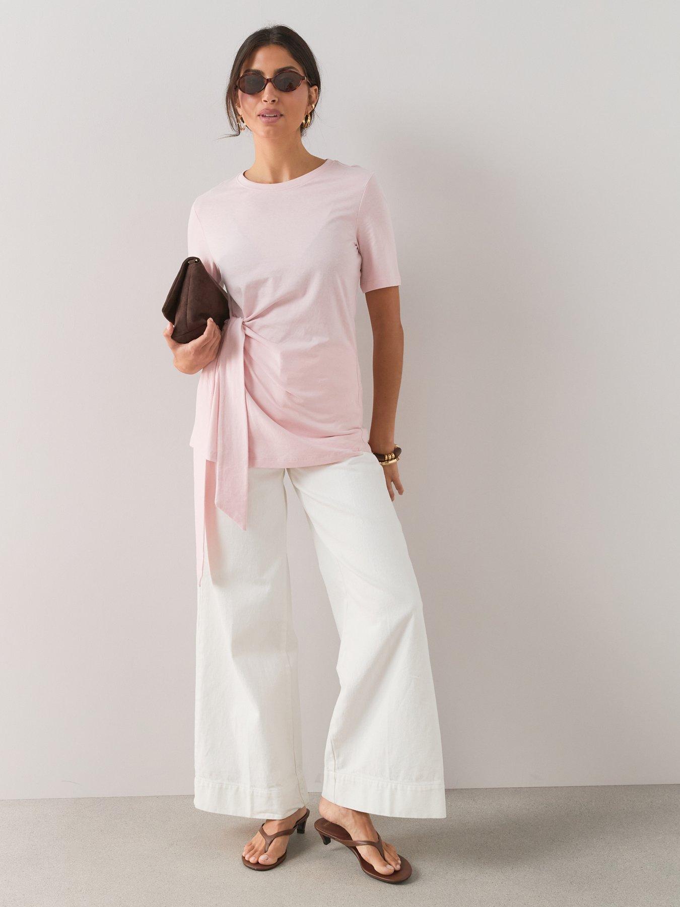 Image 3 of 7 of The Very Collection Knot Front Plain Top