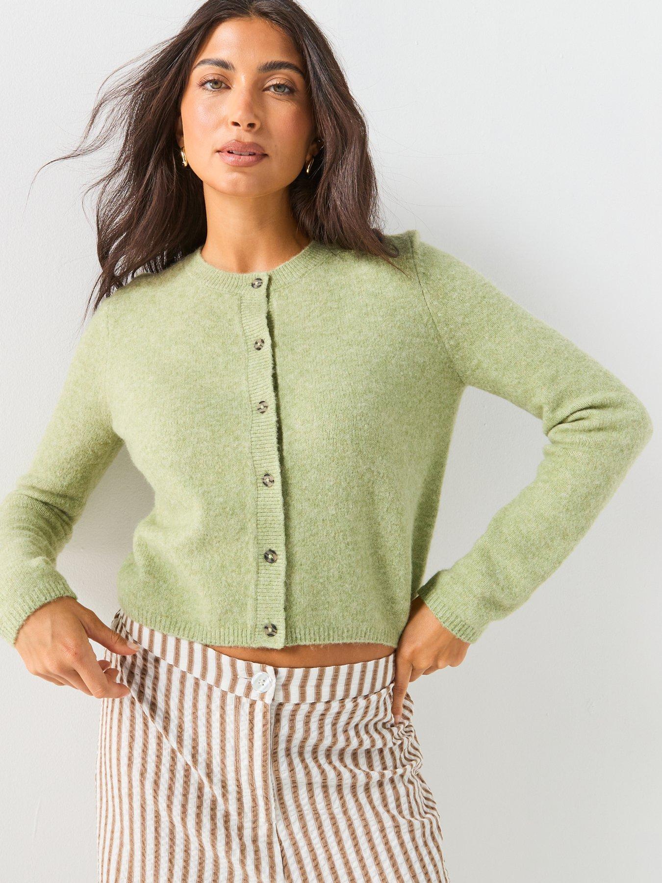 Image 4 of 6 of JDY Jdychloe Knitted Cardigan - Green