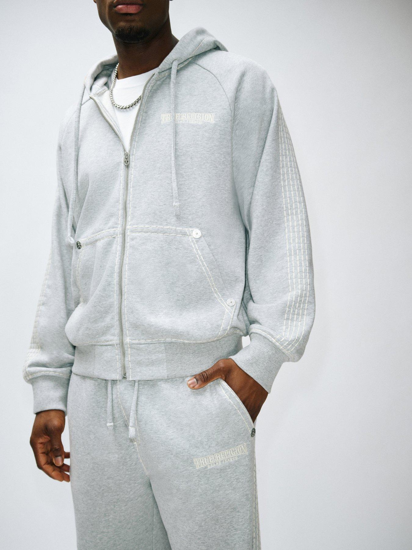 Image 5 of 6 of TRUE RELIGION Buddha Back Graphic Hoodie - Grey