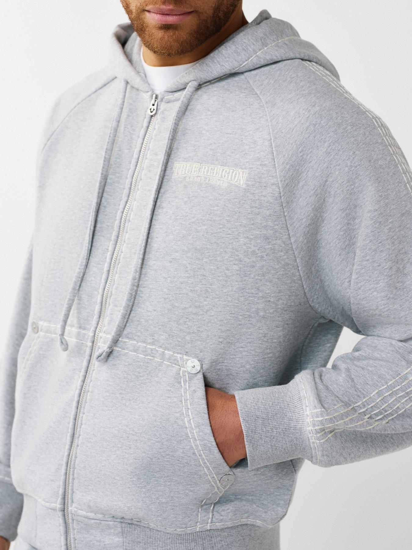Image 6 of 6 of TRUE RELIGION Buddha Back Graphic Hoodie - Grey