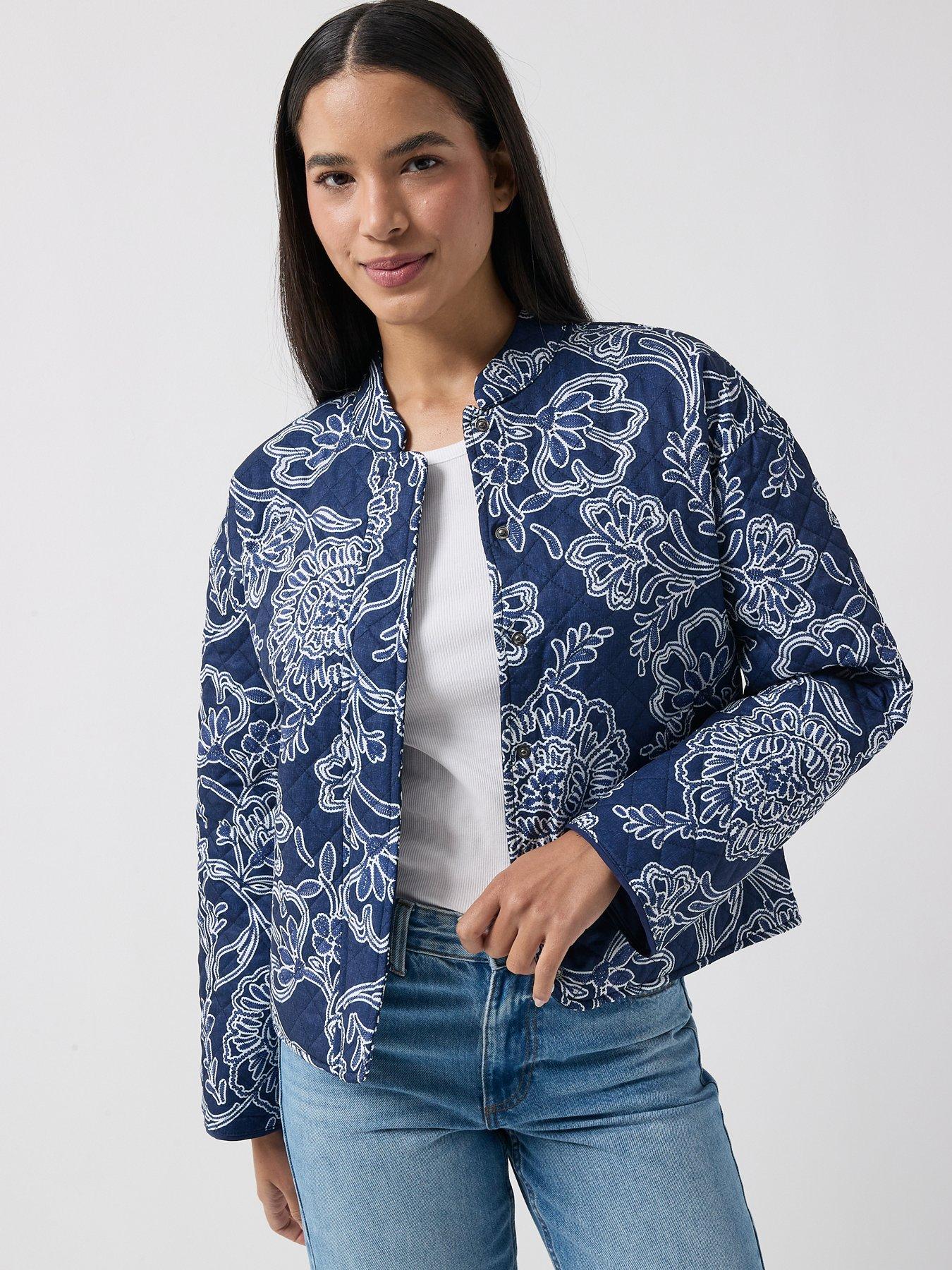 Image 1 of 6 of JDY Jdyfia L/s Quilt Shacket Wvn
