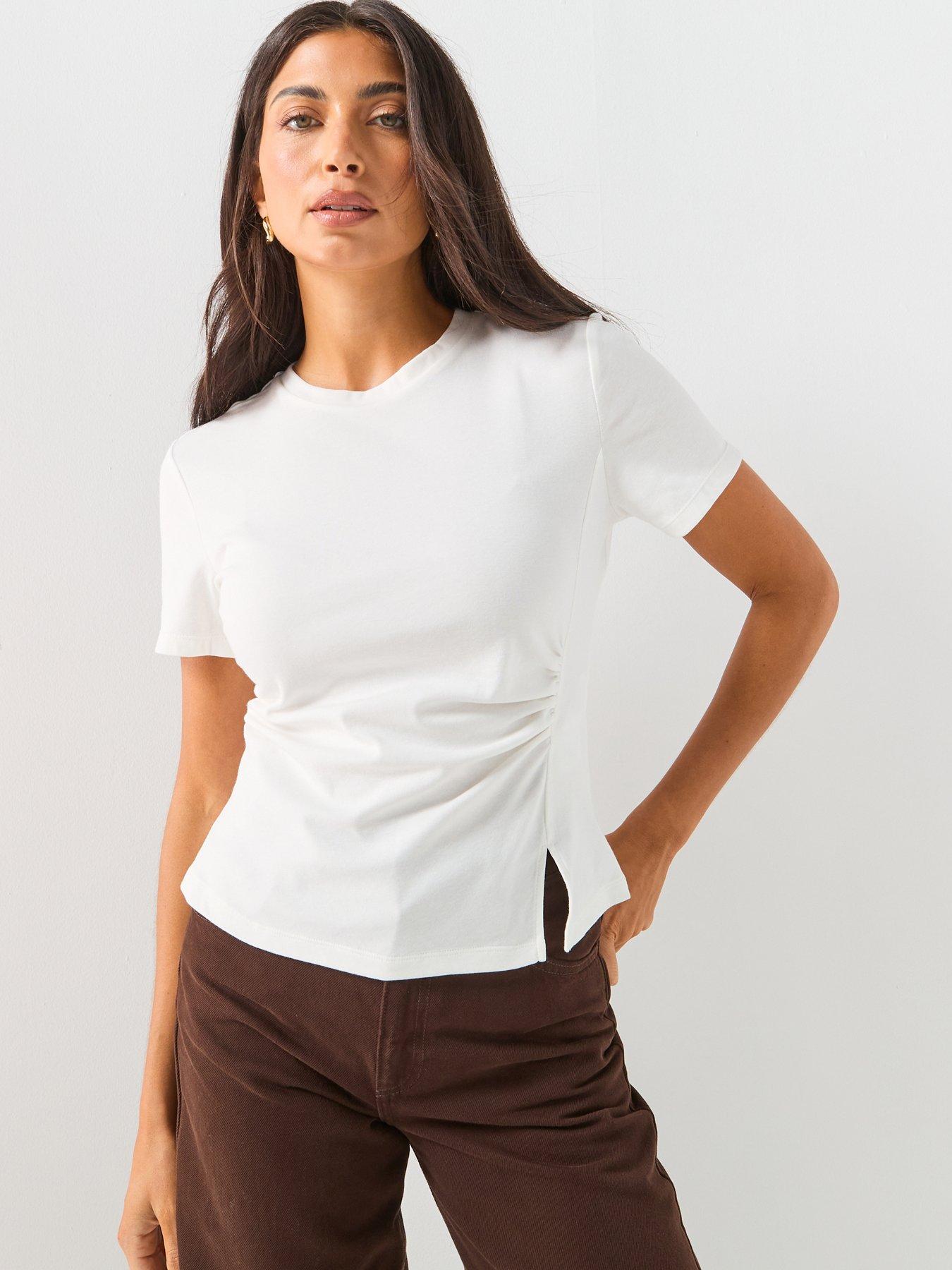 Image 1 of 6 of JDY Jdytessa Short Sleeve Top - White
