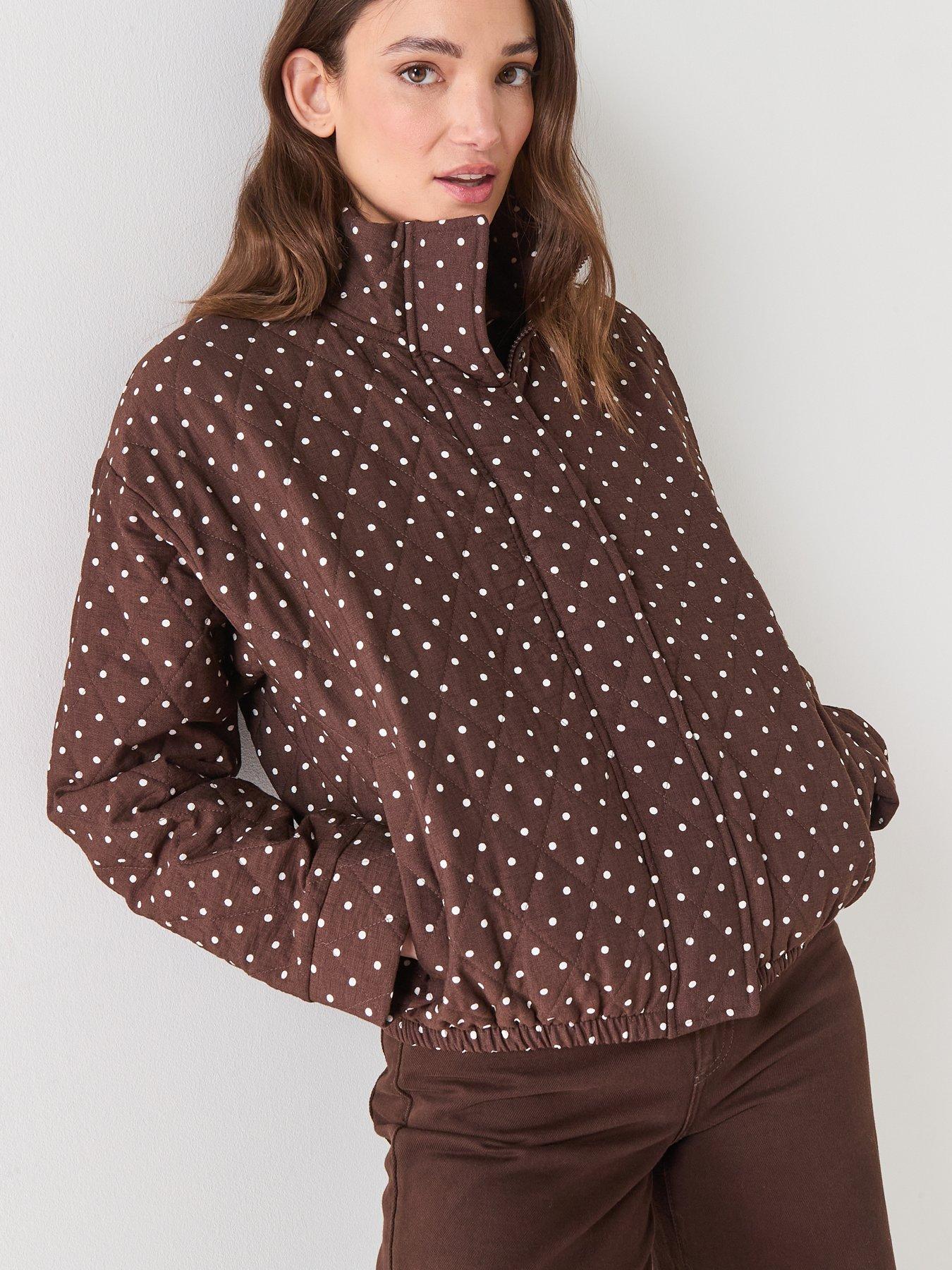 Image 5 of 6 of PIECES Pcfamilla Quilted Bomber Jacket