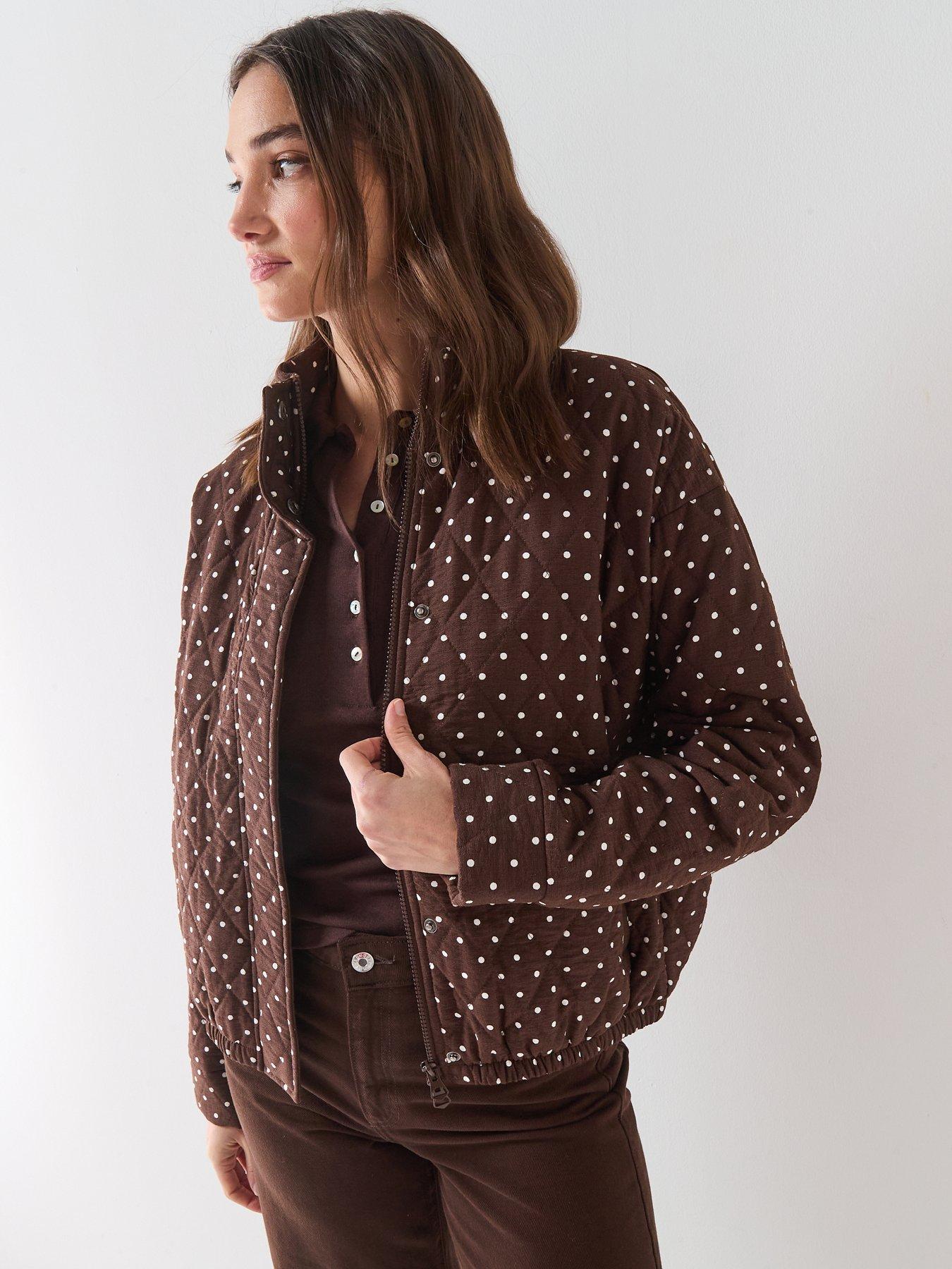 Image 6 of 6 of PIECES Pcfamilla Quilted Bomber Jacket