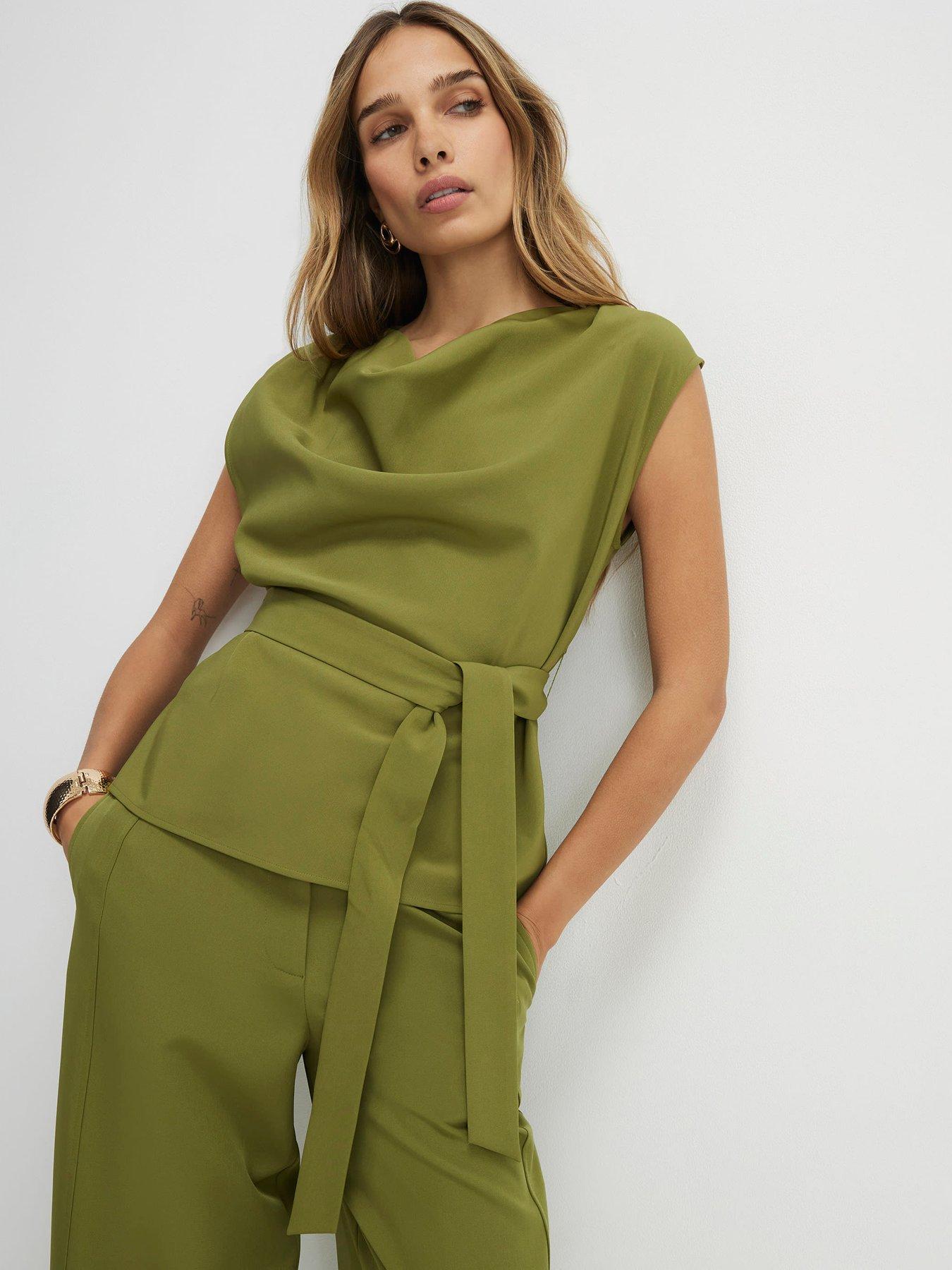 bridesmaids dresses dark green Women's suspender tie-dye hollow dress main image 0