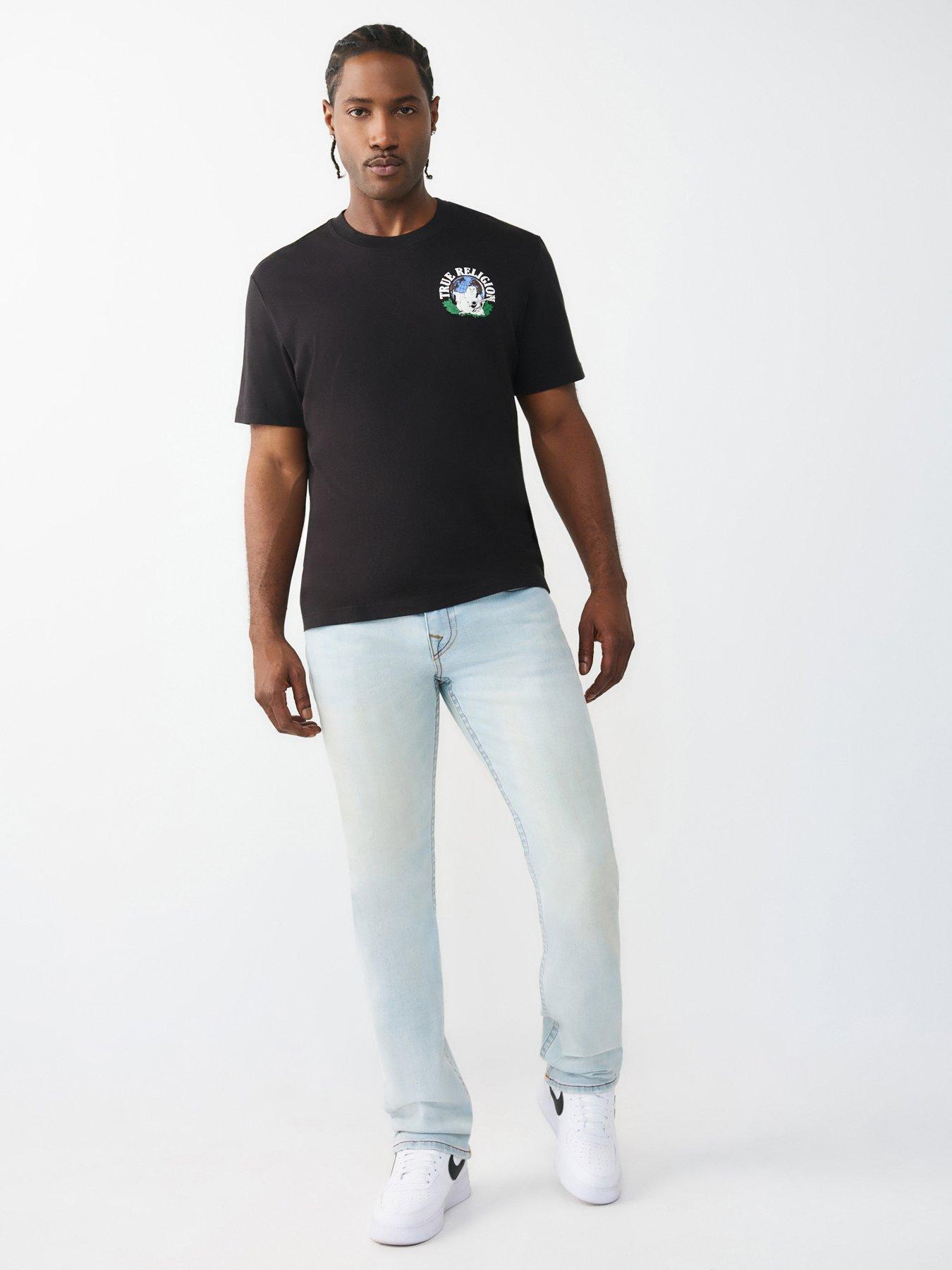 Image 3 of 6 of TRUE RELIGION Earth Buddha Back Graphic T-Shirt - Black