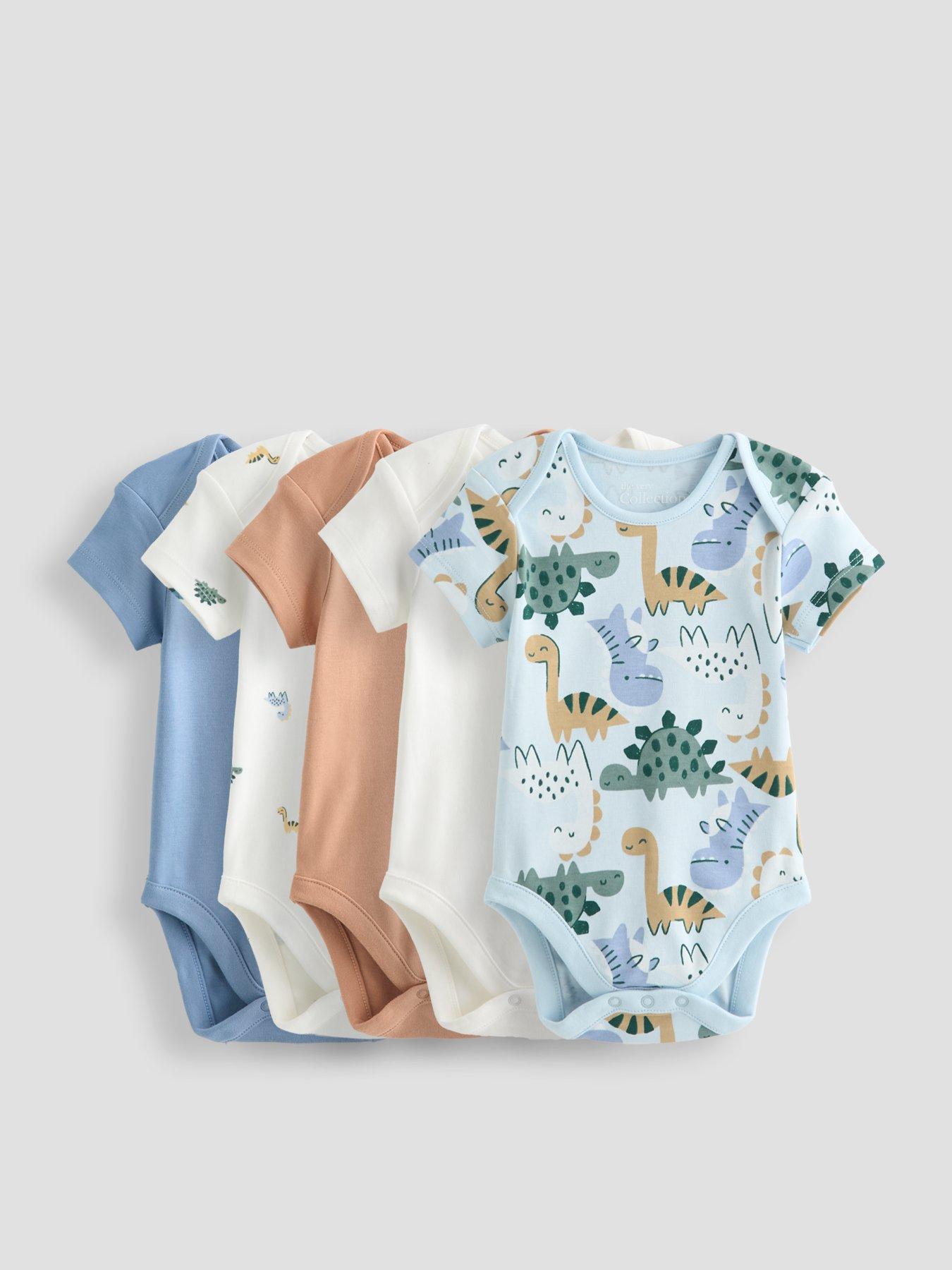 The Very Collection Baby Boy 5 Pack Bodysuit With Print (0-3 Months - 18-24 Months) - Multi