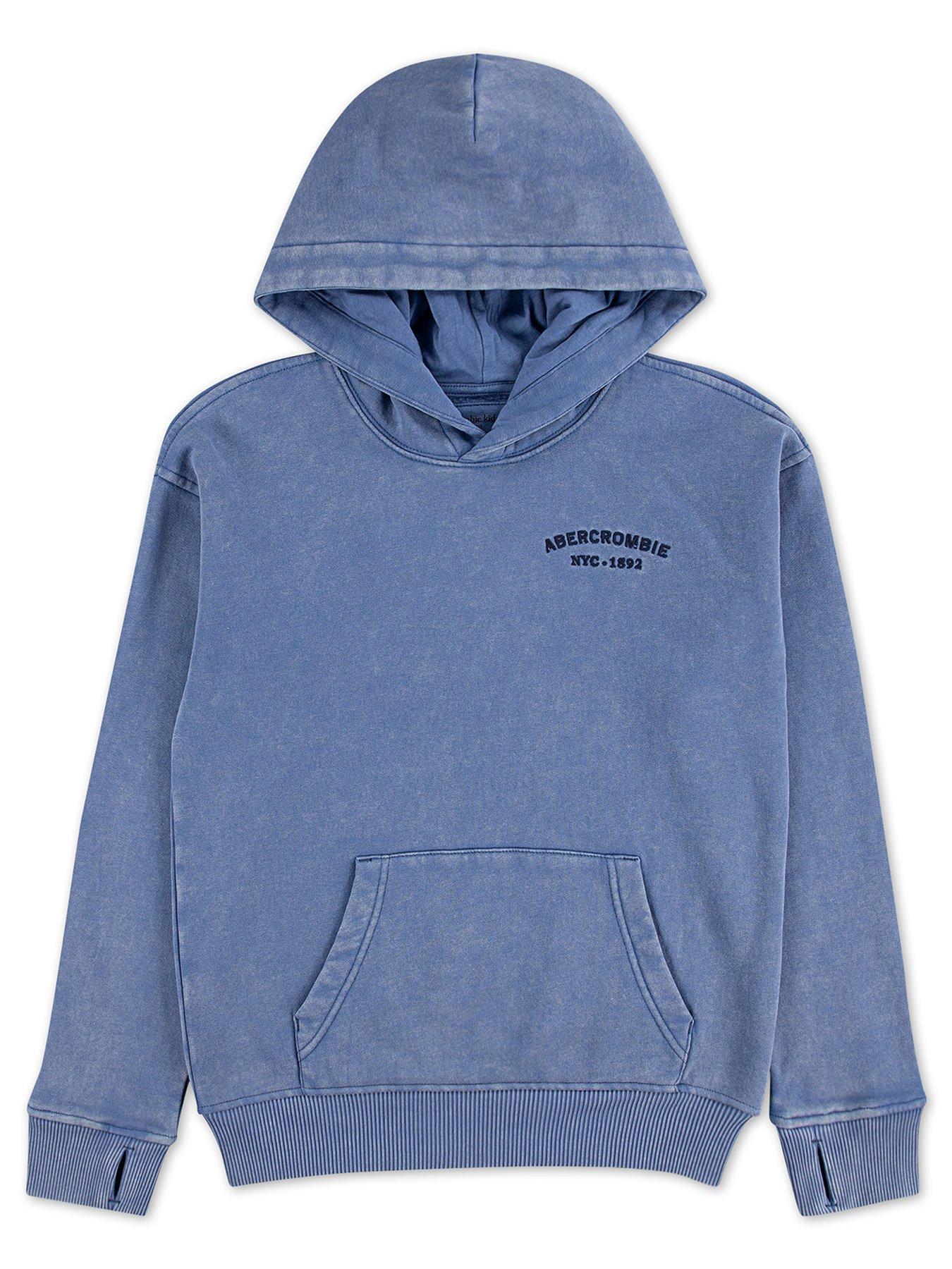 Abercrombie & Fitch Boys Sun Faded Pullover Hoodie - Blue