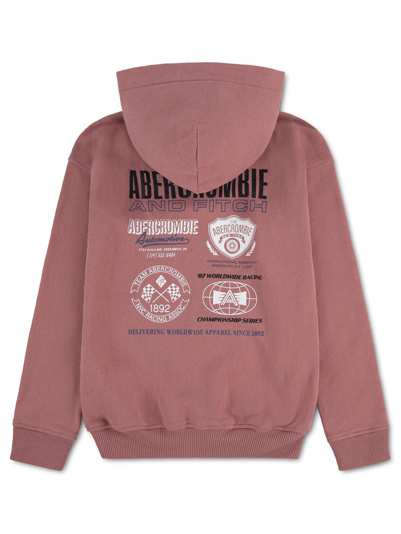 Image 2 of 3 of Abercrombie & Fitch Boys Pullover Hoodie - Pink