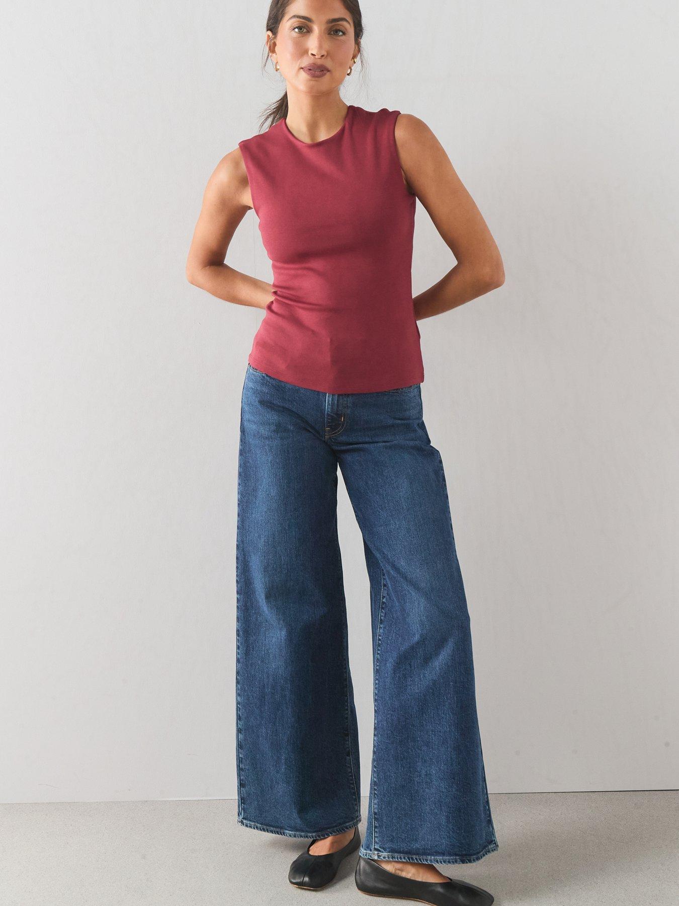 The Very Collection Formal Jersey Vest - Burgundy Red