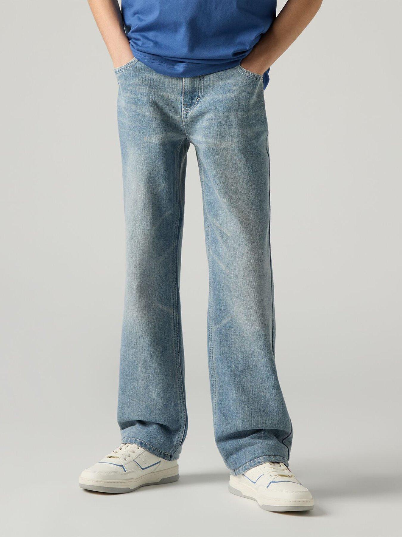 Image 1 of 7 of Levi's Boys 505 Regular Fit Jeans - Blue