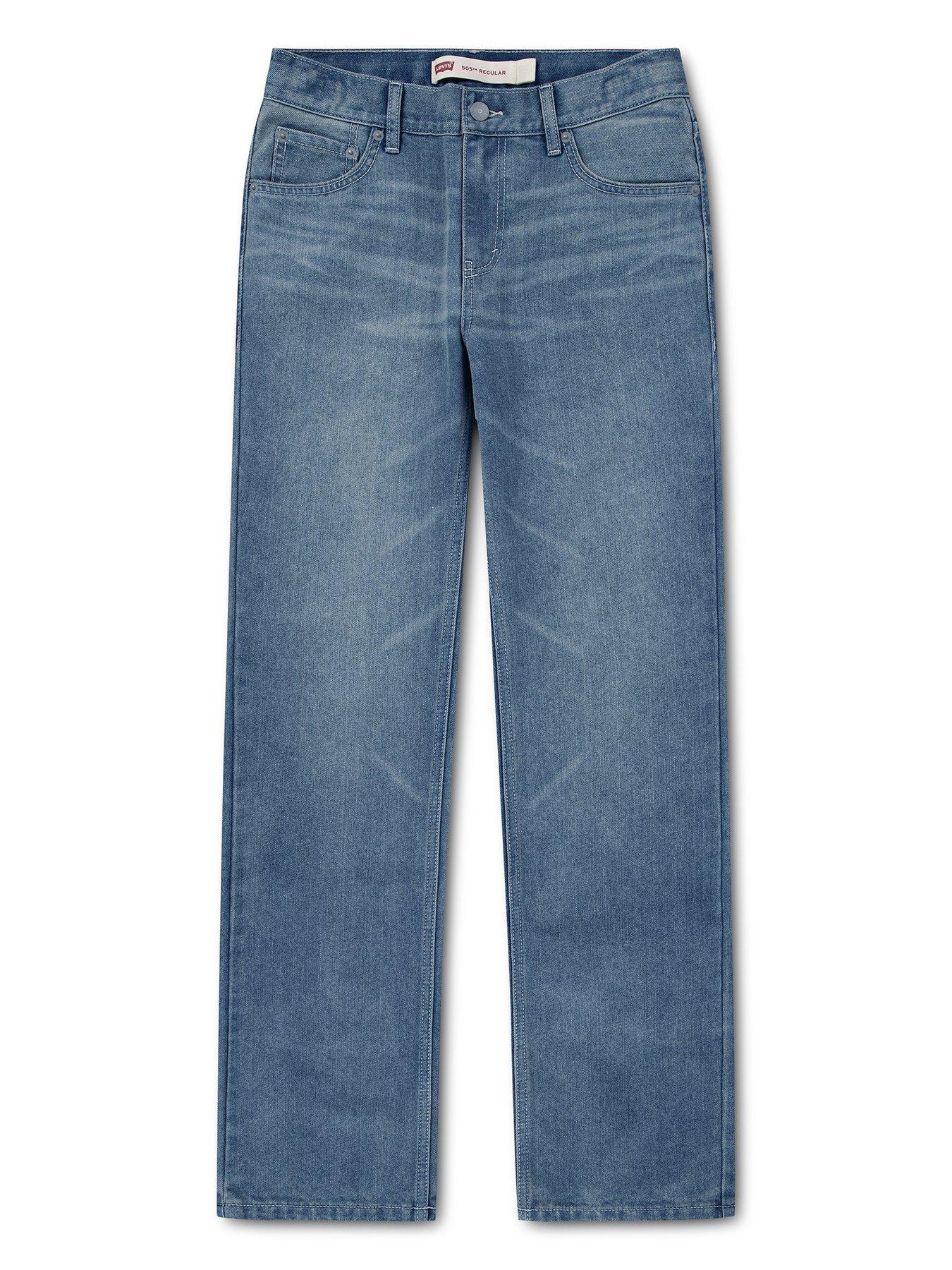 Image 2 of 7 of Levi's Boys 505 Regular Fit Jeans - Blue