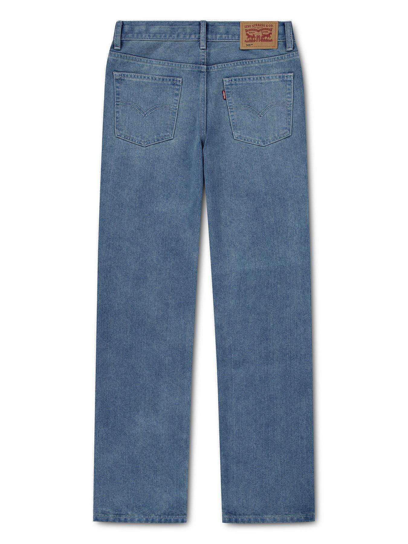 Image 3 of 7 of Levi's Boys 505 Regular Fit Jeans - Blue