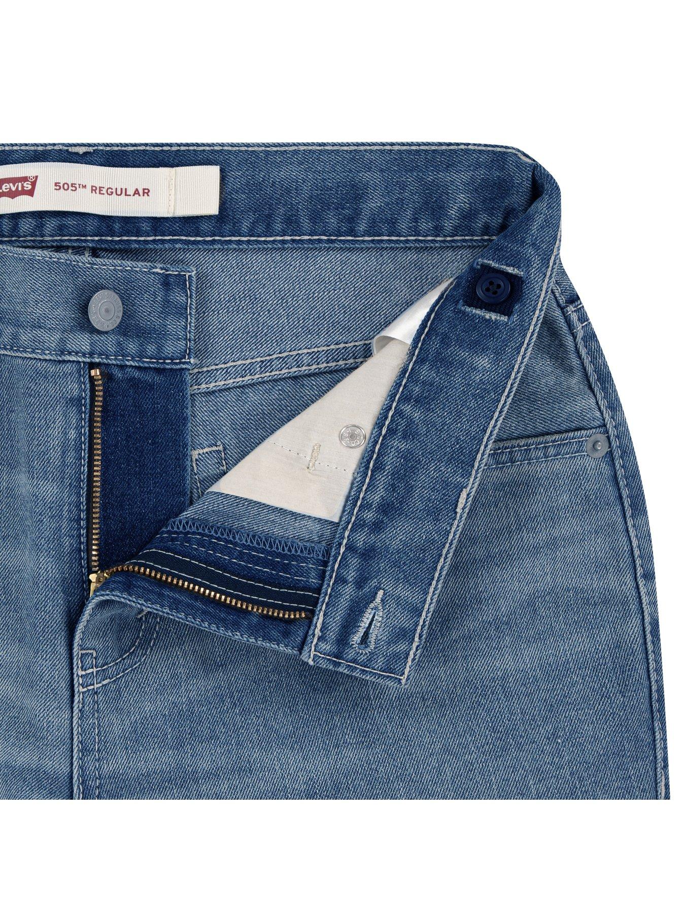 Image 4 of 7 of Levi's Boys 505 Regular Fit Jeans - Blue