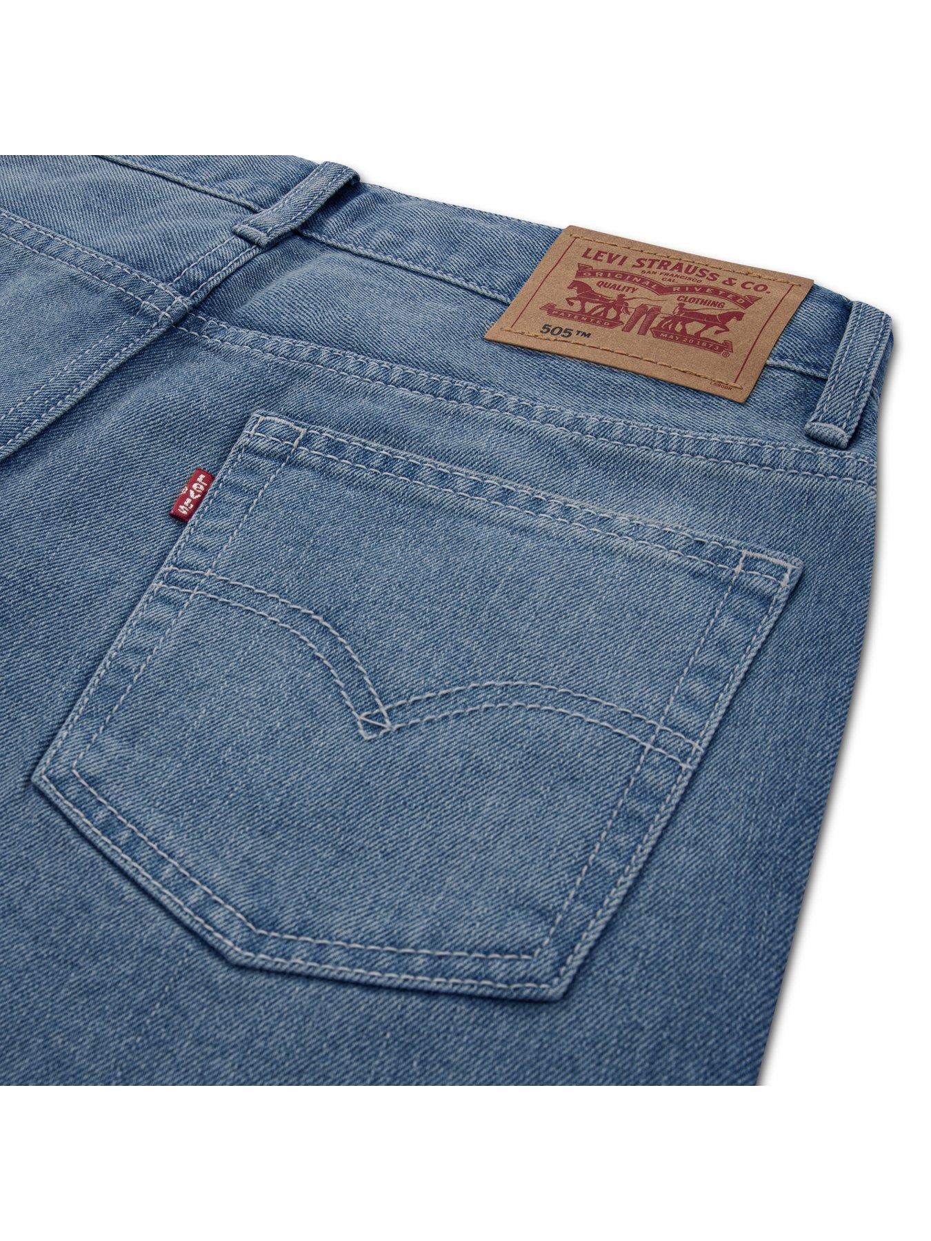 Image 5 of 7 of Levi's Boys 505 Regular Fit Jeans - Blue