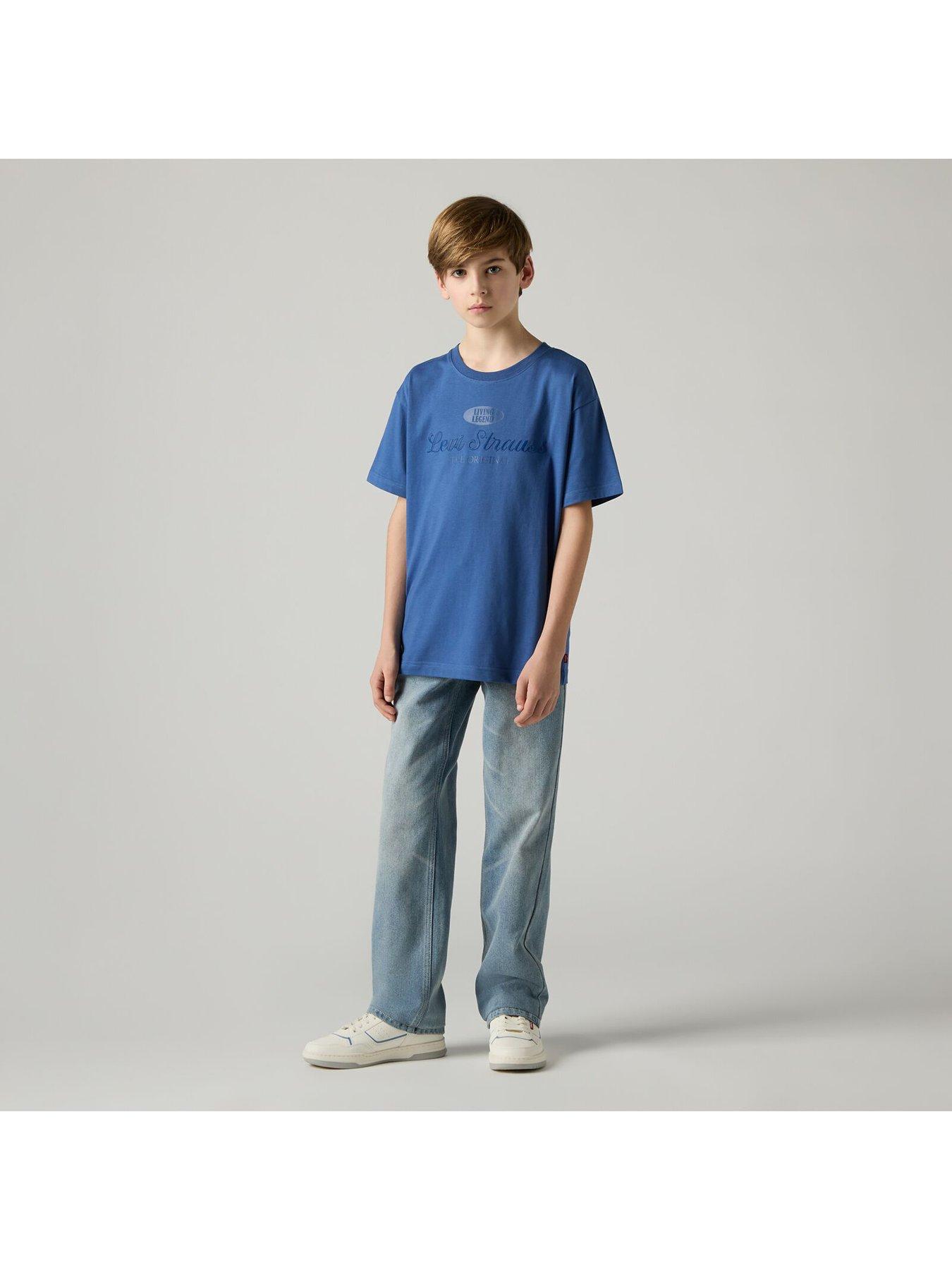 Image 6 of 7 of Levi's Boys 505 Regular Fit Jeans - Blue