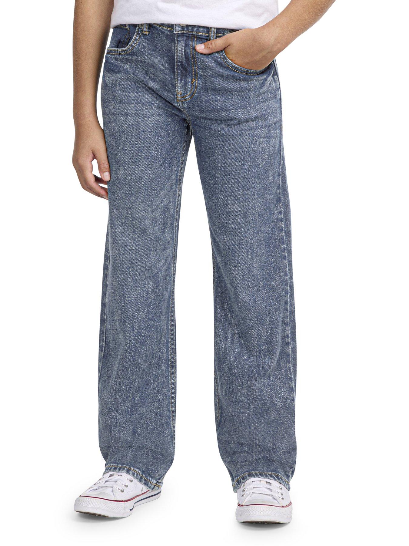 Image 1 of 7 of Levi's Boys 555 Relaxed Straight Jeans - Blue