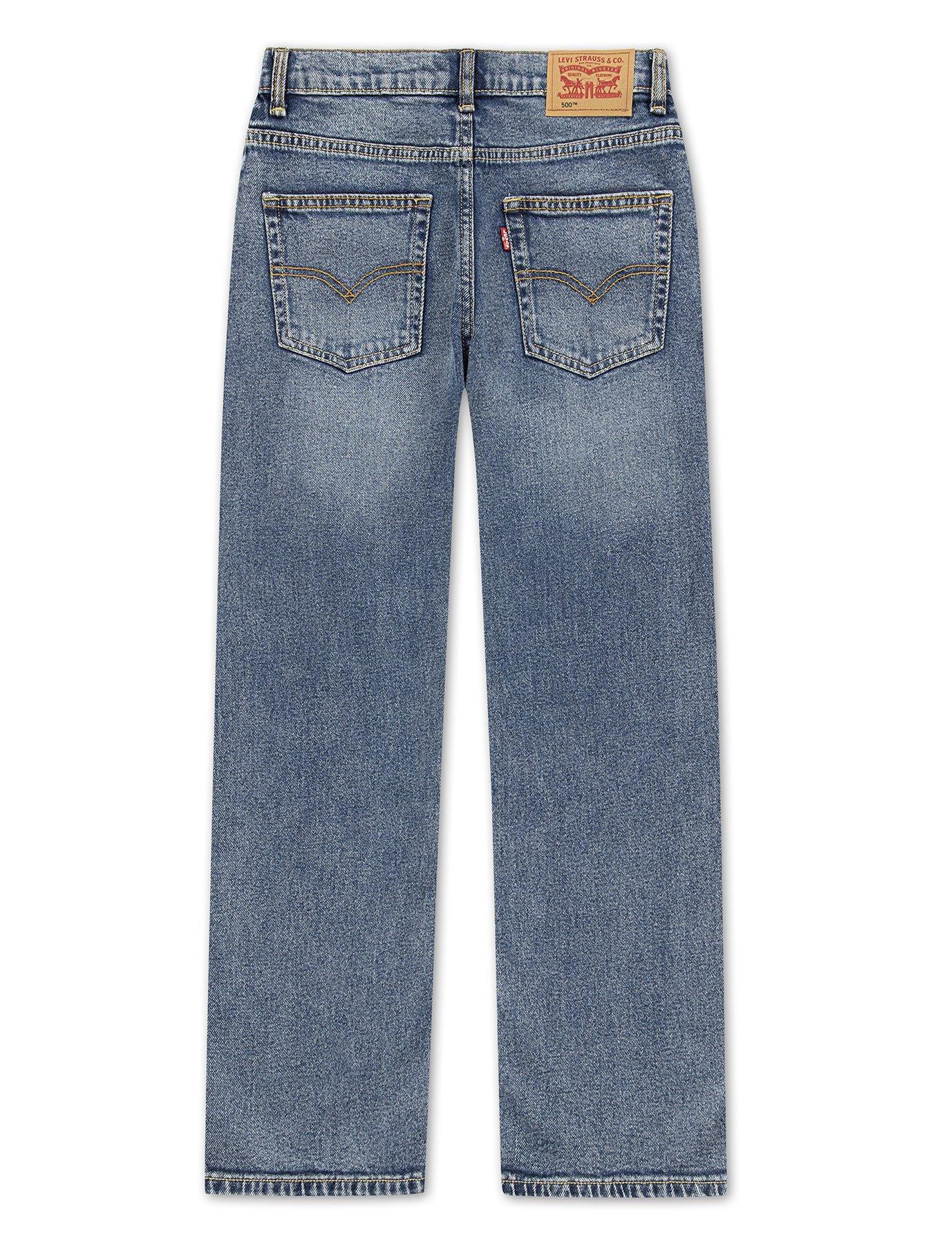 Image 3 of 7 of Levi's Boys 555 Relaxed Straight Jeans - Blue
