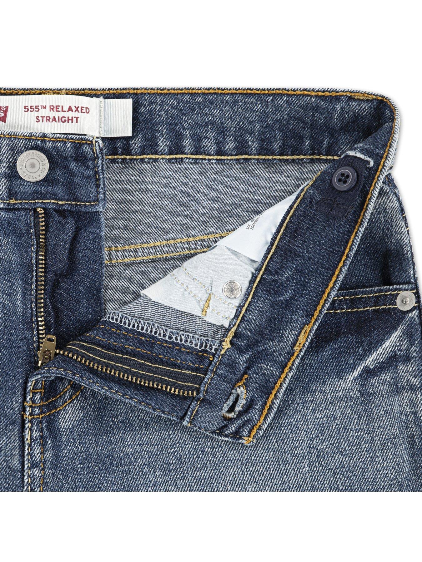 Image 4 of 7 of Levi's Boys 555 Relaxed Straight Jeans - Blue