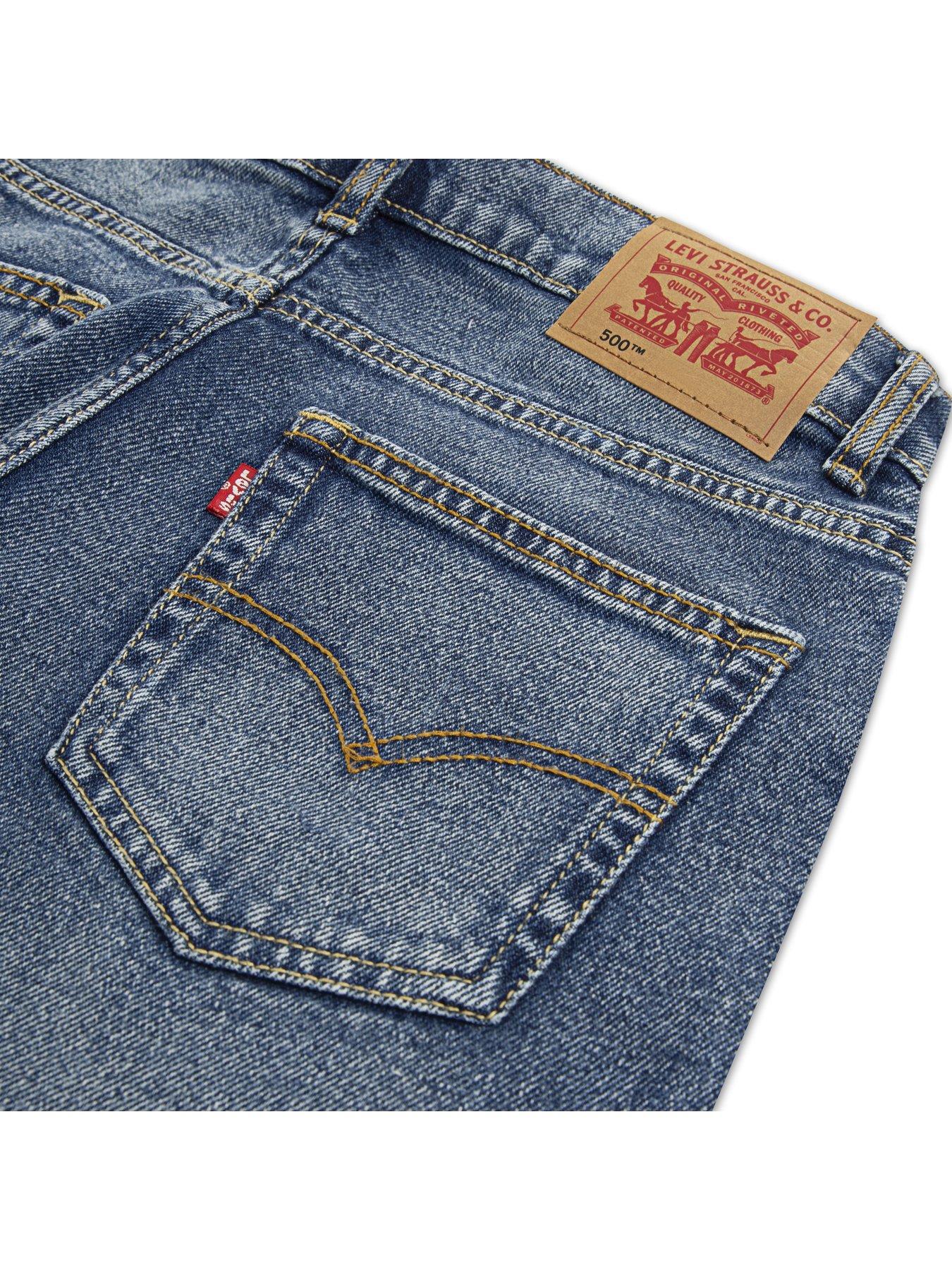 Image 5 of 7 of Levi's Boys 555 Relaxed Straight Jeans - Blue