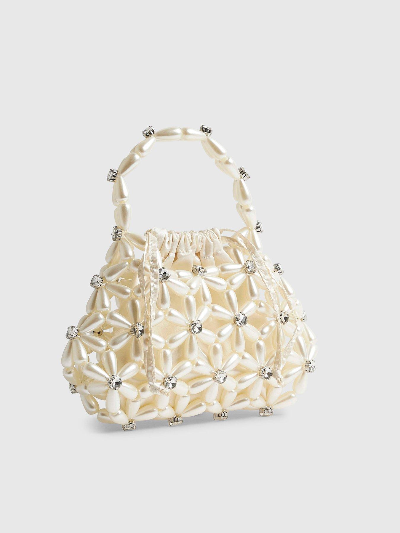river-island-flower-pearl-beaded-grab-bag-creamback