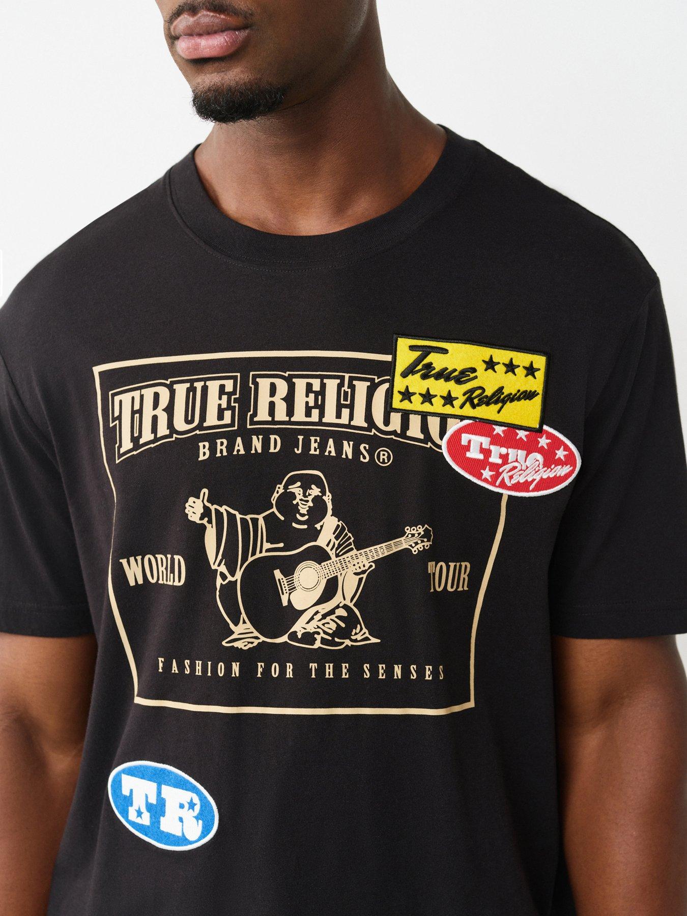 Image 4 of 4 of TRUE RELIGION Logo Patch T-Shirt - Black
