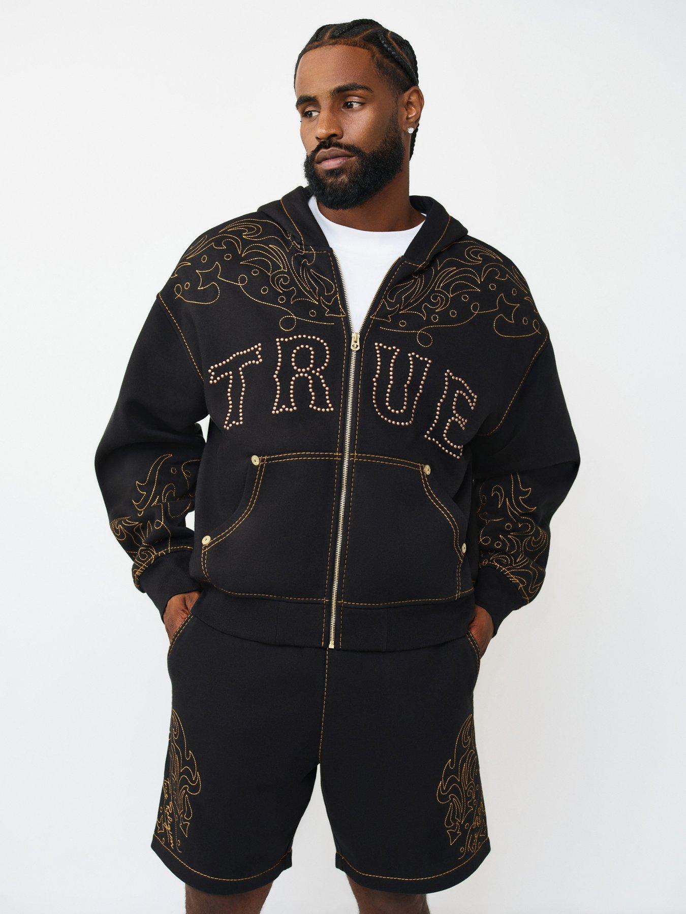 Image 2 of 6 of TRUE RELIGION Rodeo Big T Hoodie - Black