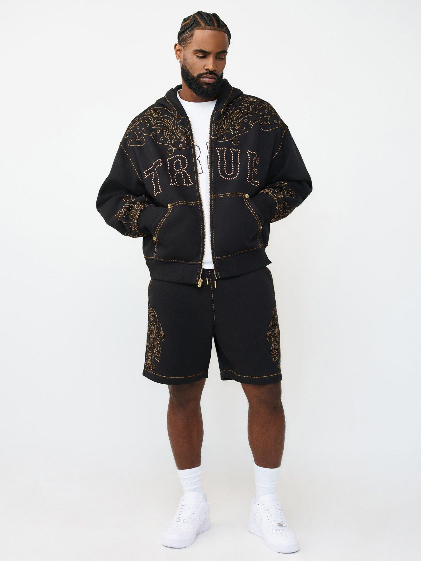 Image 3 of 6 of TRUE RELIGION Rodeo Big T Hoodie - Black