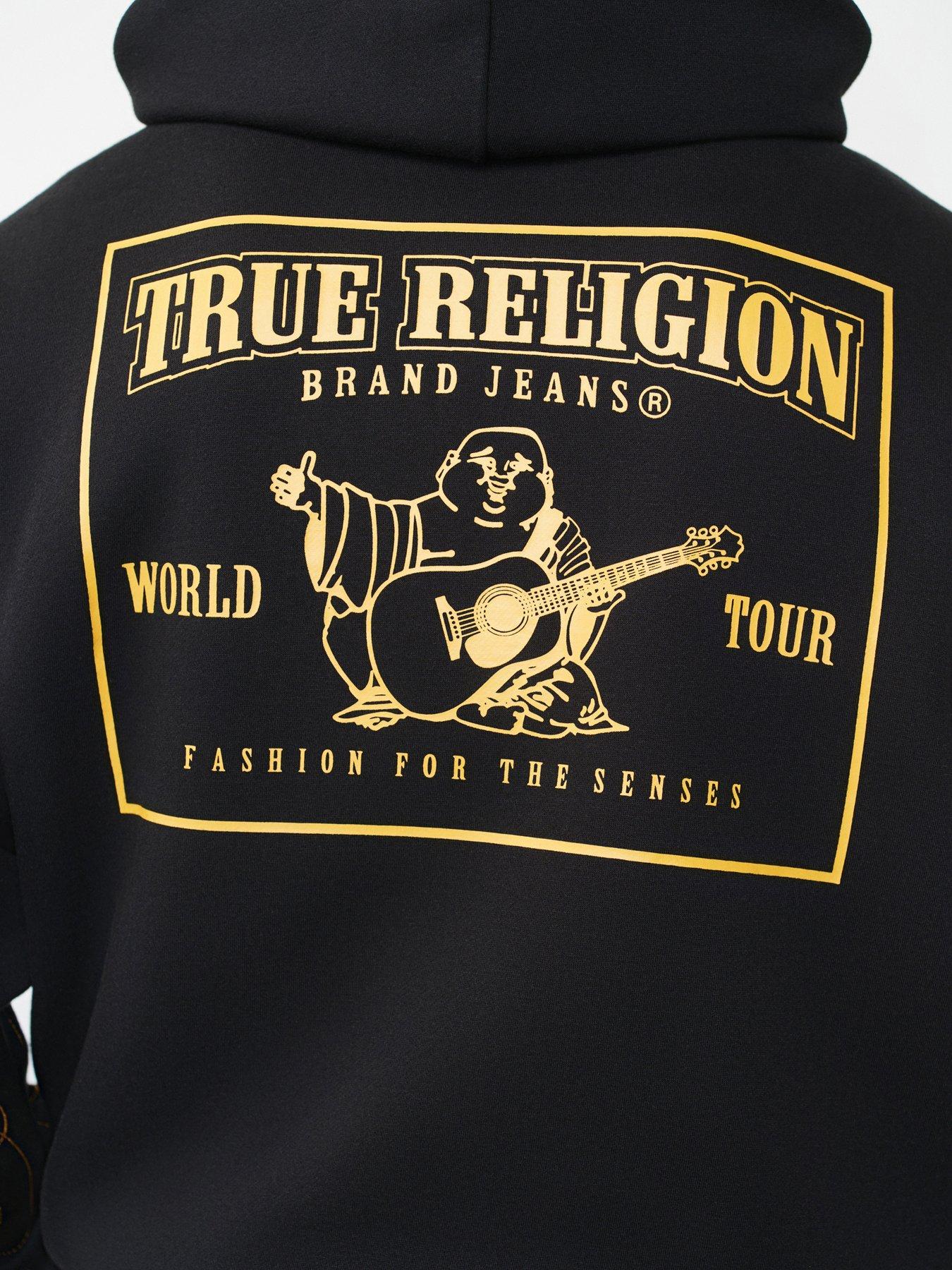 Image 4 of 6 of TRUE RELIGION Rodeo Big T Hoodie - Black