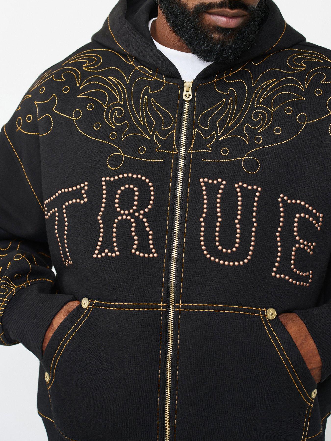 Image 5 of 6 of TRUE RELIGION Rodeo Big T Hoodie - Black