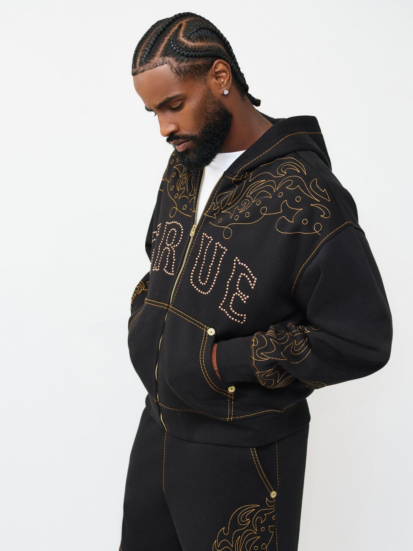 Image 6 of 6 of TRUE RELIGION Rodeo Big T Hoodie - Black