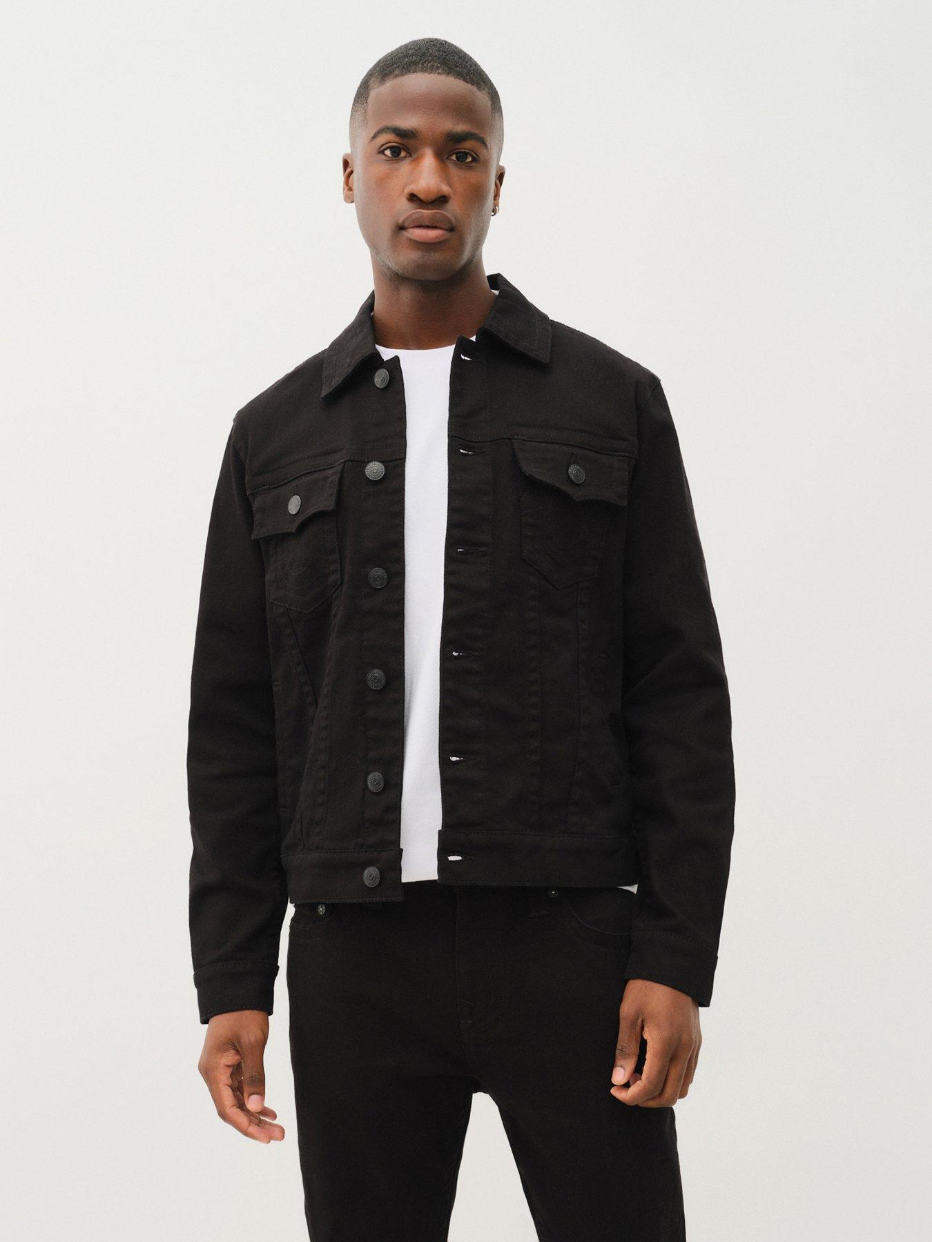 Image 1 of 6 of TRUE RELIGION Denim Trucker Jacket - Dark Blue