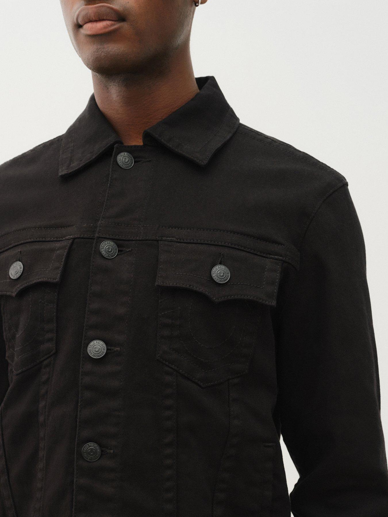 Image 4 of 6 of TRUE RELIGION Denim Trucker Jacket - Dark Blue
