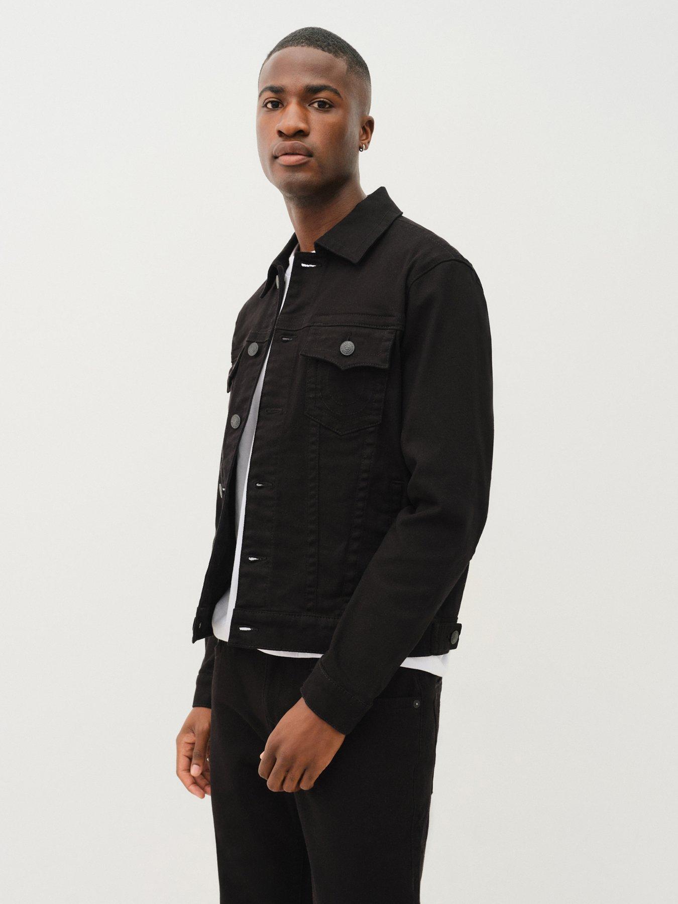 Image 6 of 6 of TRUE RELIGION Denim Trucker Jacket - Dark Blue