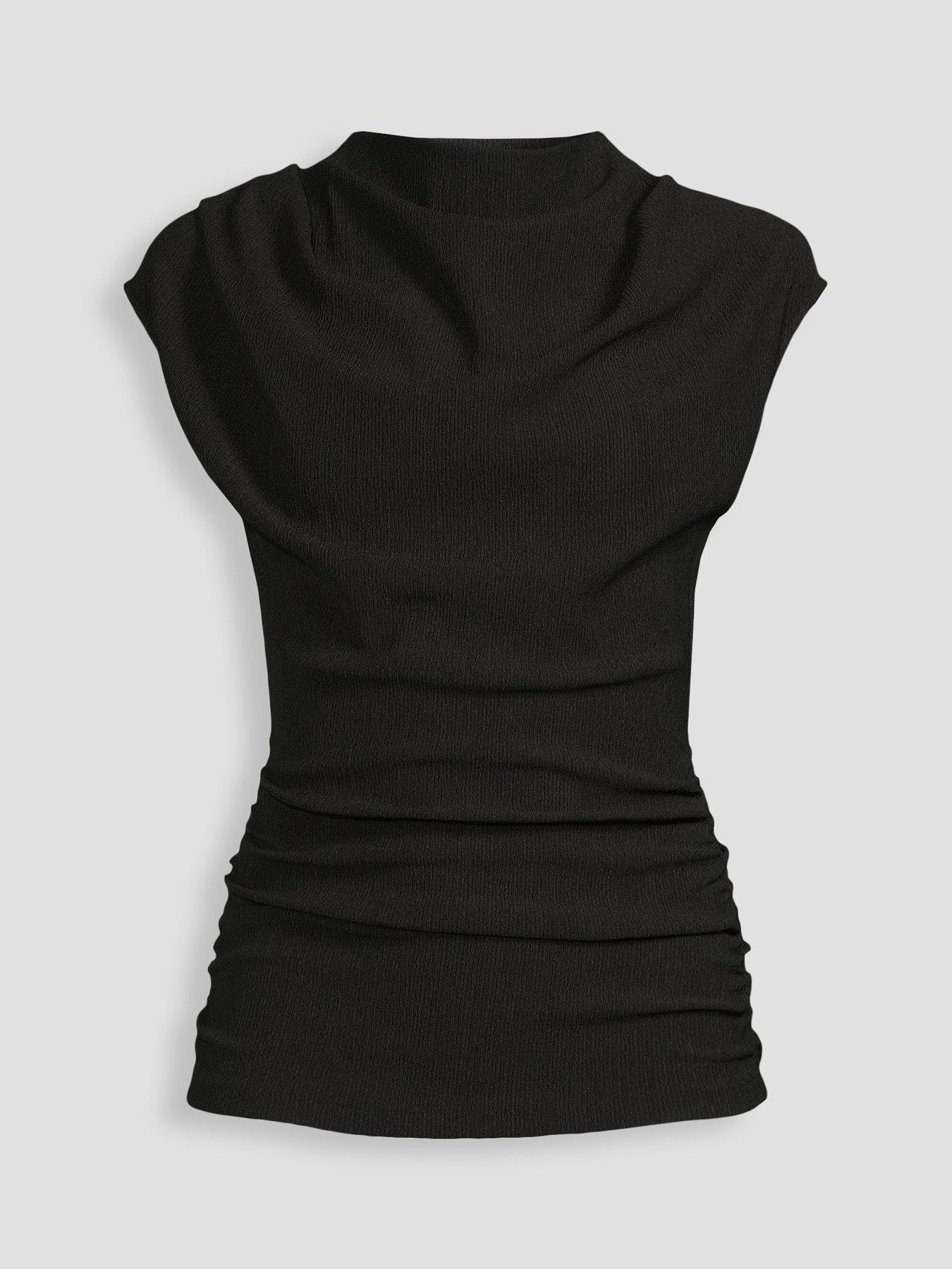 Image 7 of 7 of The Very Collection Textured Stretch Ruched Top